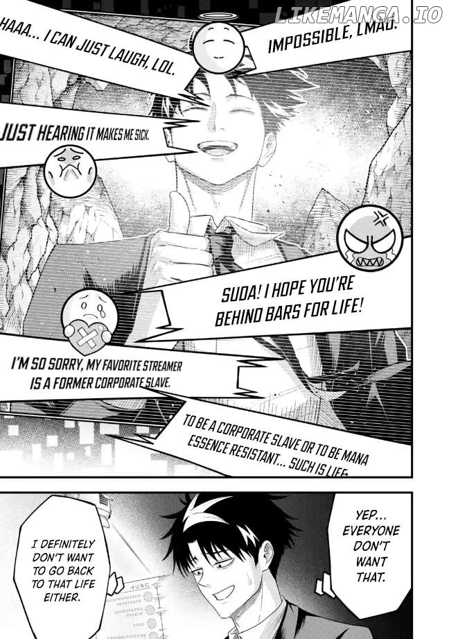 Shachiku Kensei, Haishinsha ni naru - Black Guild Kaishain, Ukkari Kaishayou Kaisen de S-kyuu Monster wo Aite ni Musou suru Tokoro wo Zenkoku Haishin shite shimau Chapter 7.2 - page 9