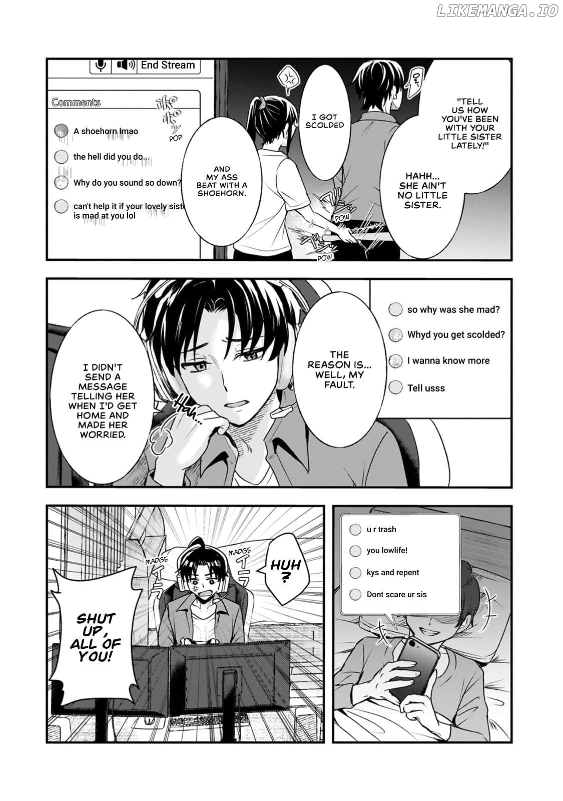 A Toxic 20-Year-Old Game Streamer Accidentally Reveals His Nice Personality Because He Forgot to End the Stream Chapter 6.2 - page 2