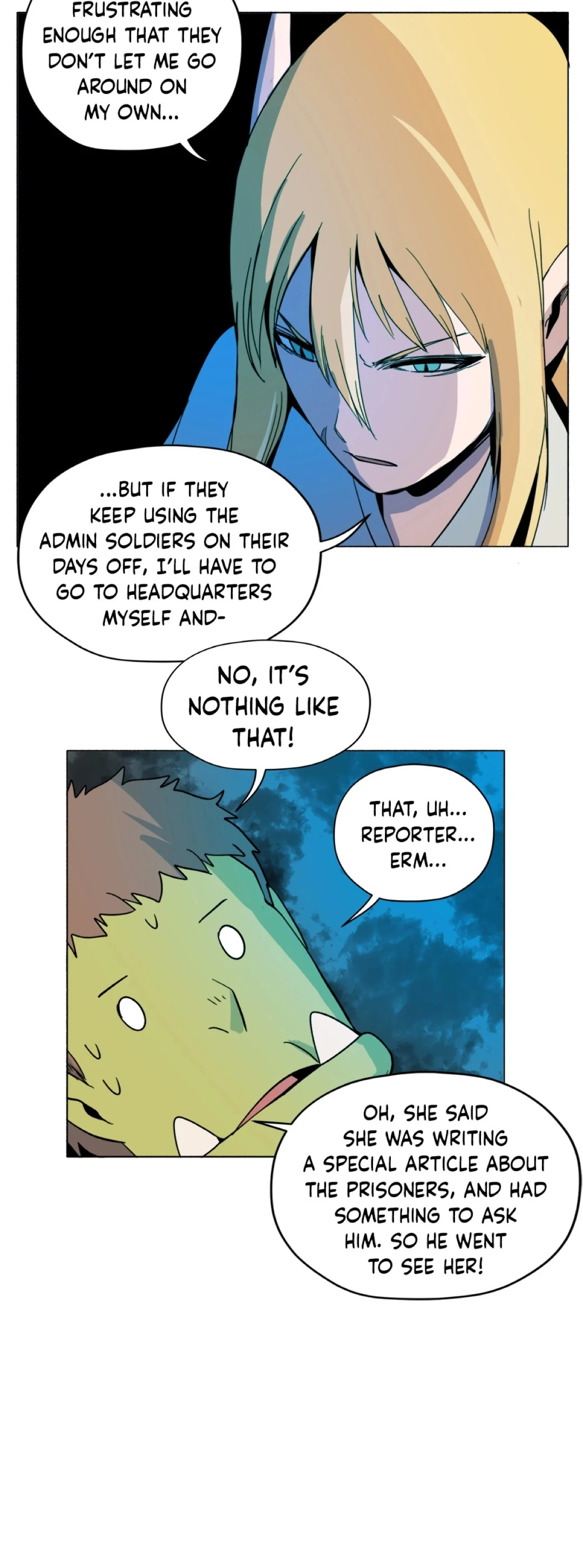 Pampered Prisoners: Elves Among Orcs Chapter 70 - page 15