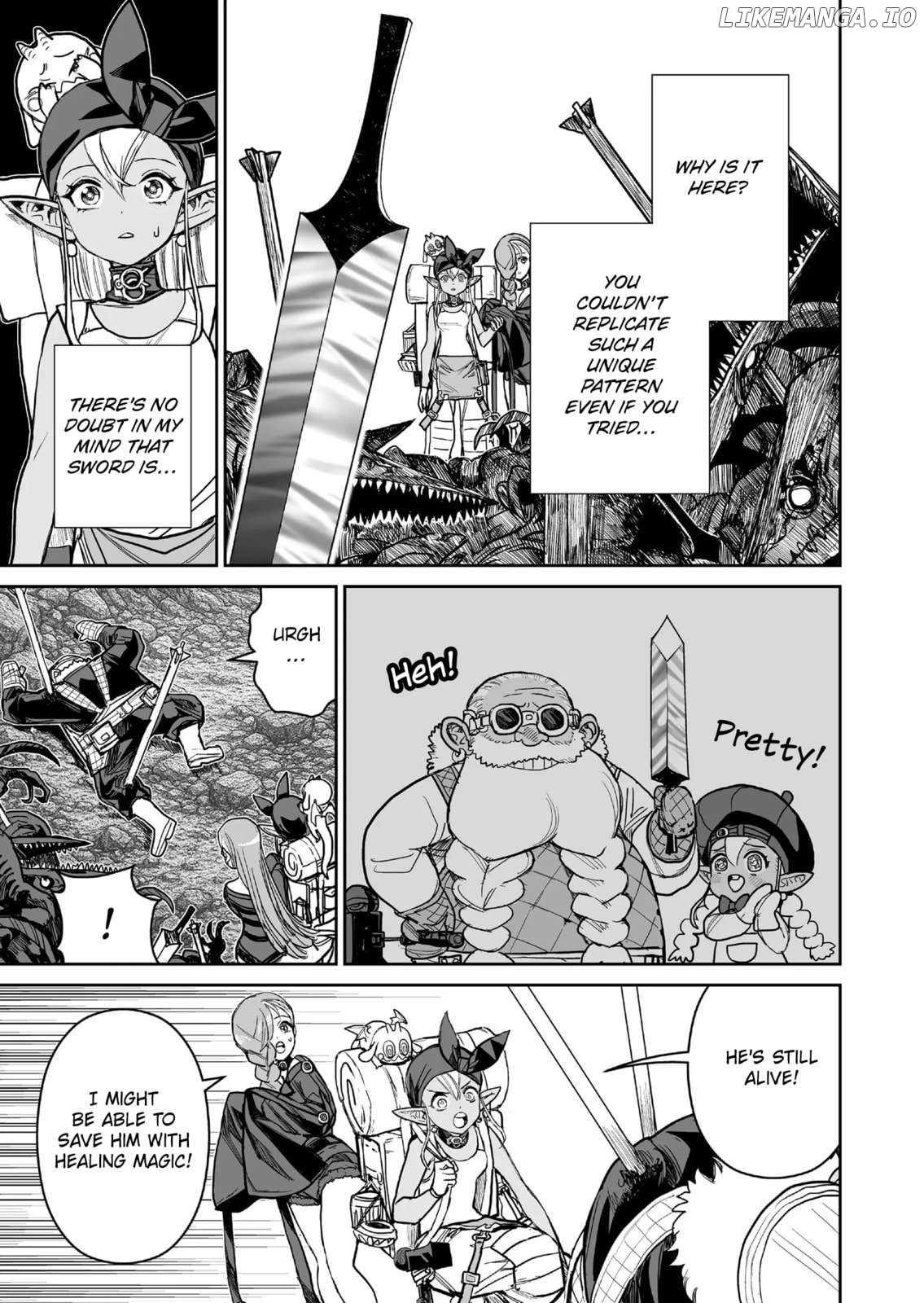 Abandoned: The Hero Who's So Strong He Breaks Every Weapon and The Elf Blacksmith Chapter 14 - page 7