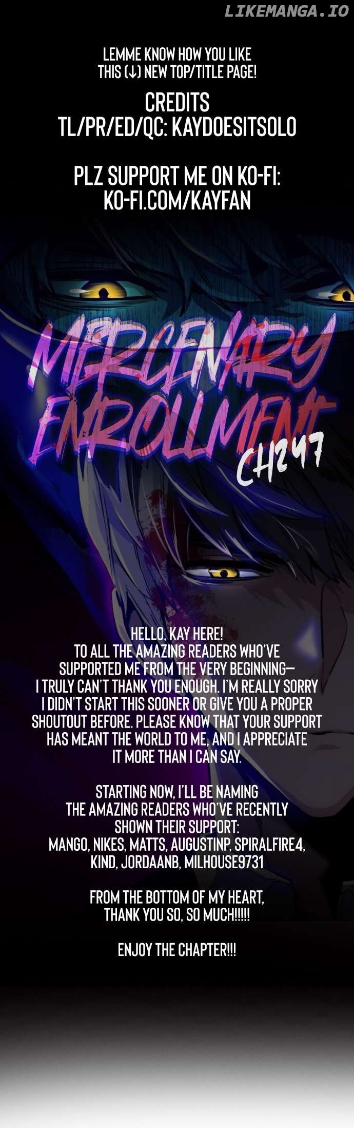 Mercenary Enrollment Chapter 247 - page 1