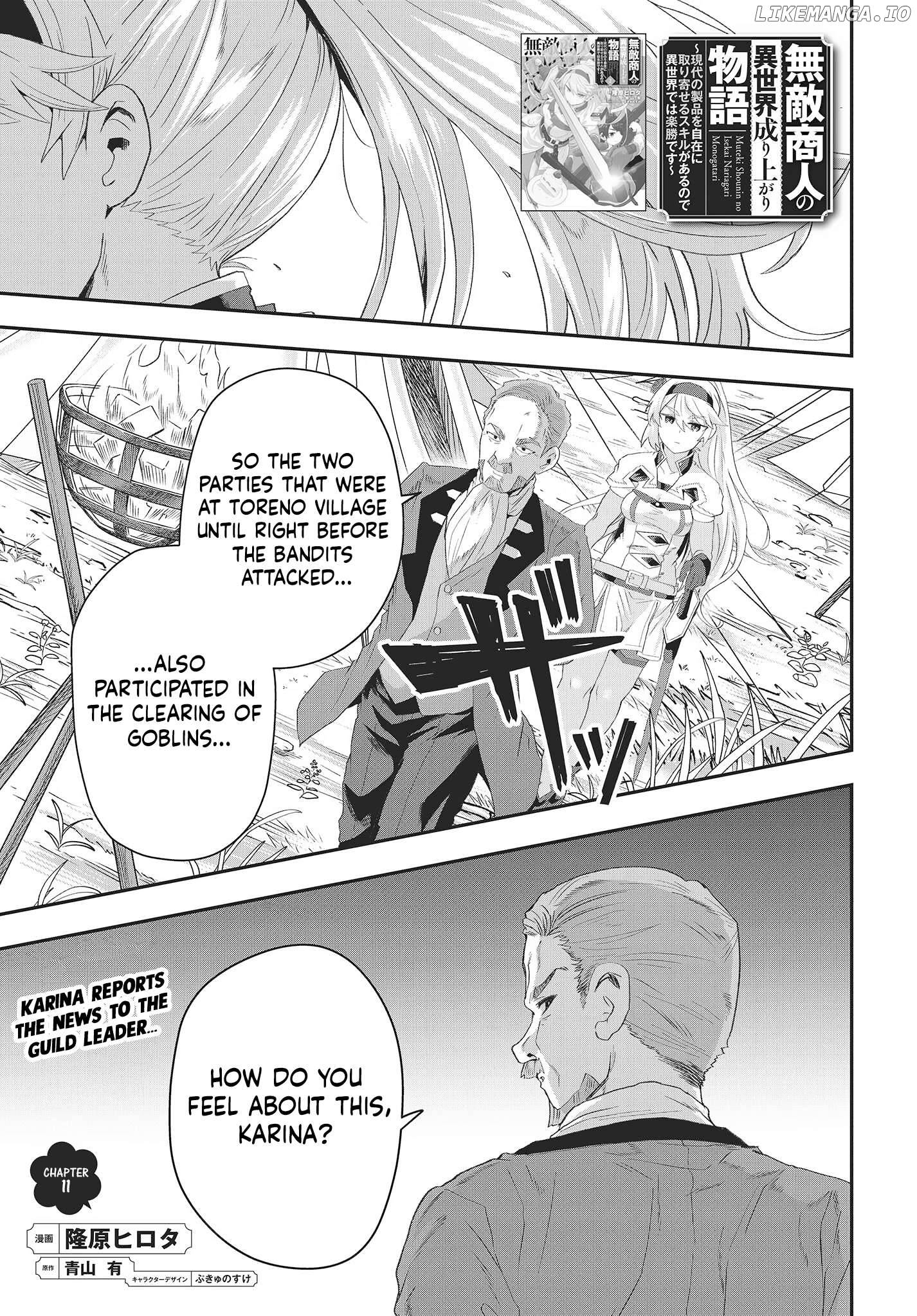 Muteki Shounin no Isekai Nariagari Monogatari ~Gendai no Seihin o Jizai ni Toriyoseru Sukiru ga Aru Node Isekai de wa Rakushoudesu~ Chapter 11 - page 2