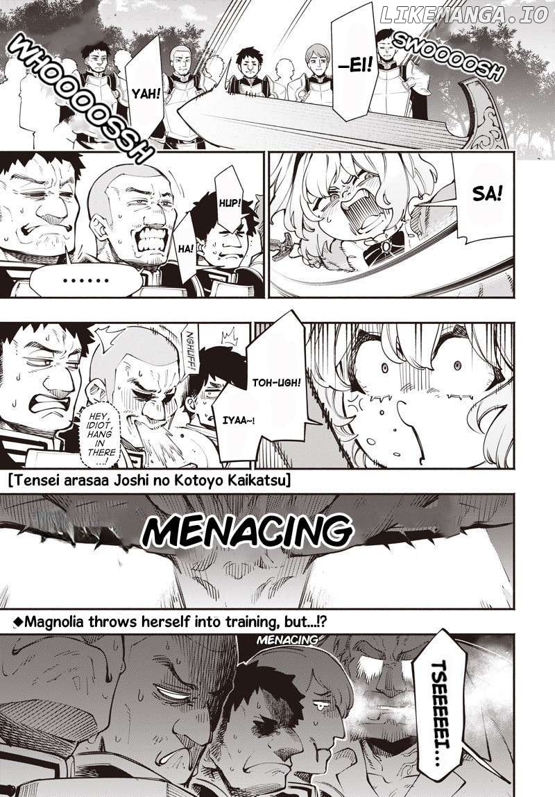 Tensei Arasaa Joshi no Kotoyo Kaikatsu - Seiryaku Kekkon wa Iya na no de, Zatsugaku Chishiki de Tanoshii Kaikaku Life wo Kekkou Shichaimasu! Chapter 13.1 - page 1
