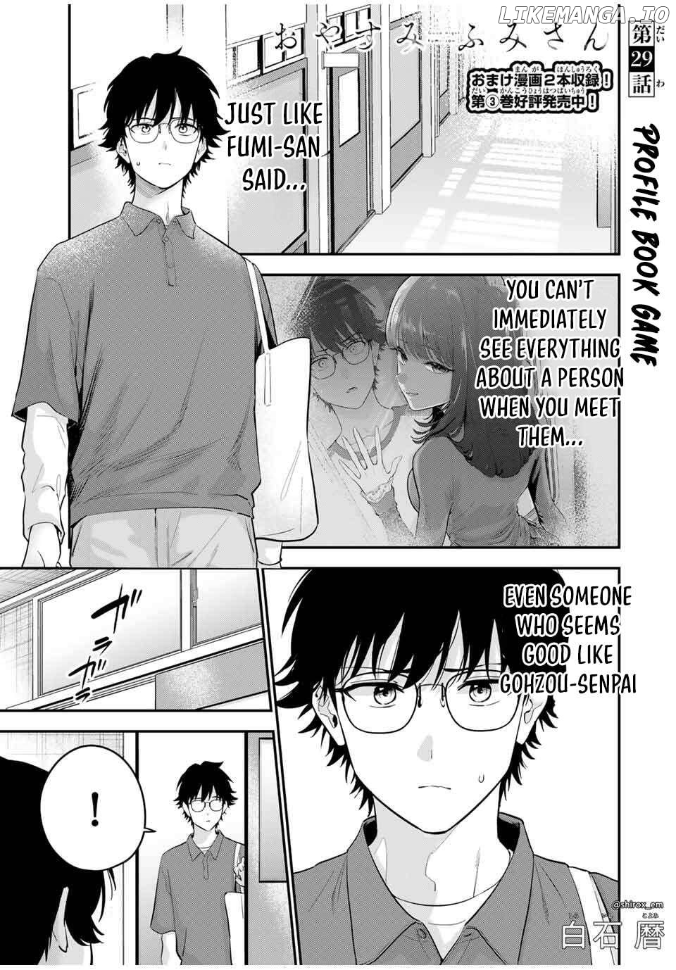 Oyasumi Fumi-san Chapter 29 - page 2