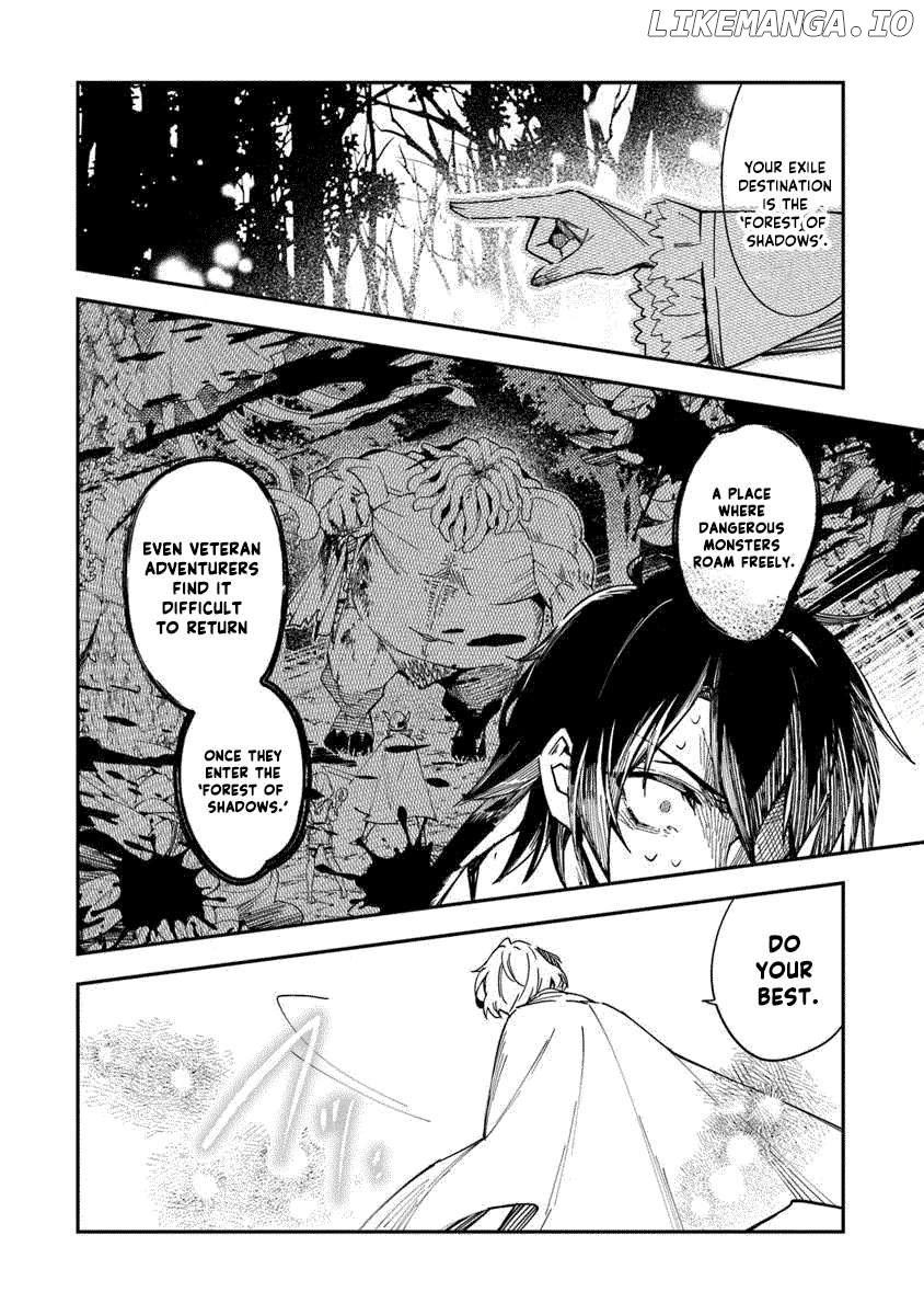 Ouke kara Tsuihou Sareta Ore, Mamono Habikoru Mori de Chousoku Level Up Shimasu: Saijaku Skill to Baka ni Sareta “Kantei” no Shoutai wa, Subete wo Mitousu “Kami no Me” deshita Chapter 1.1 - page 20