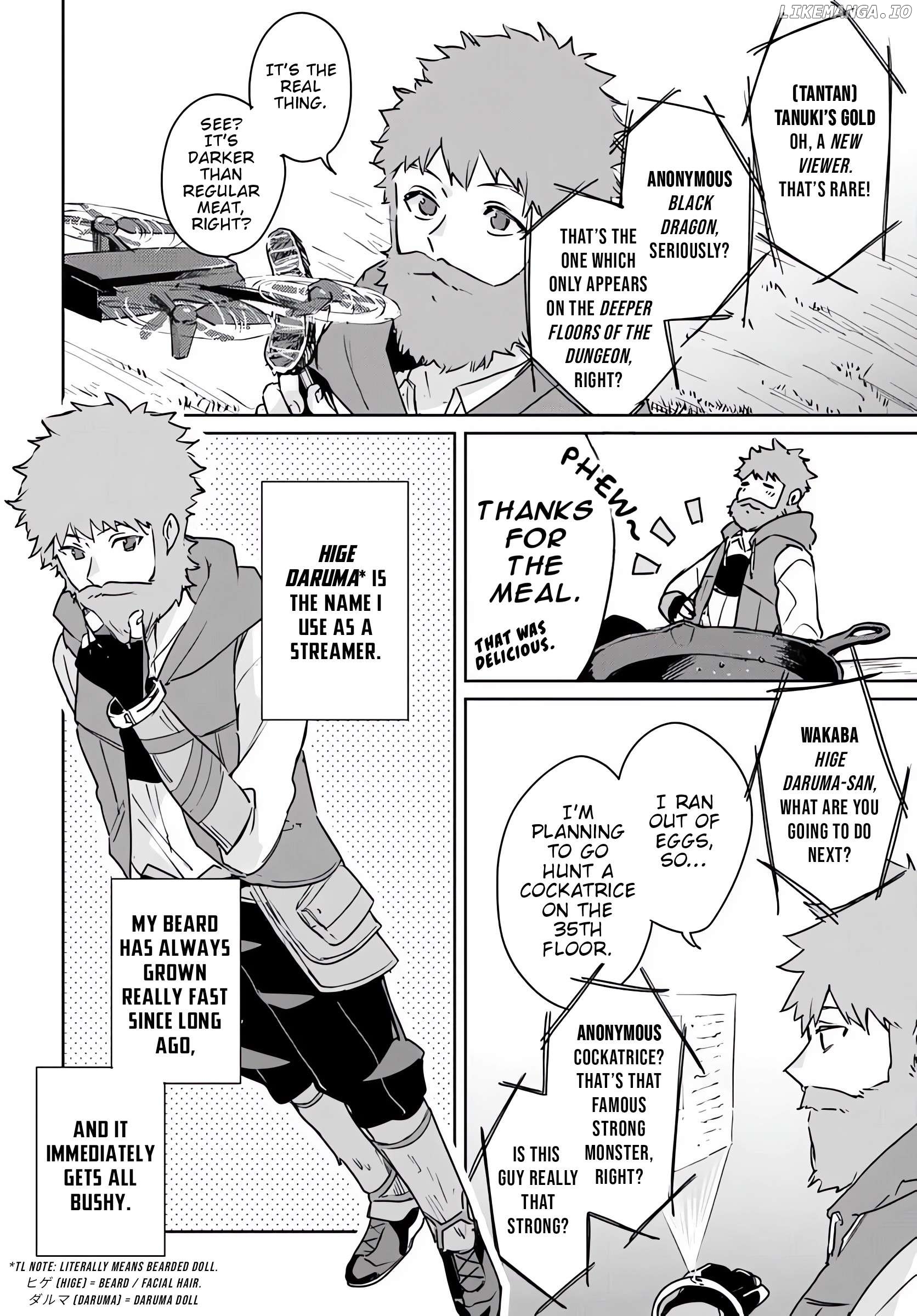 Jūsho futei kyanpā wa danjon de nonbiri to kurashitai ~ Kiken na shinsō monsutā mo ore ni totte wa shokuzai desu ~ Chapter 1 - page 8