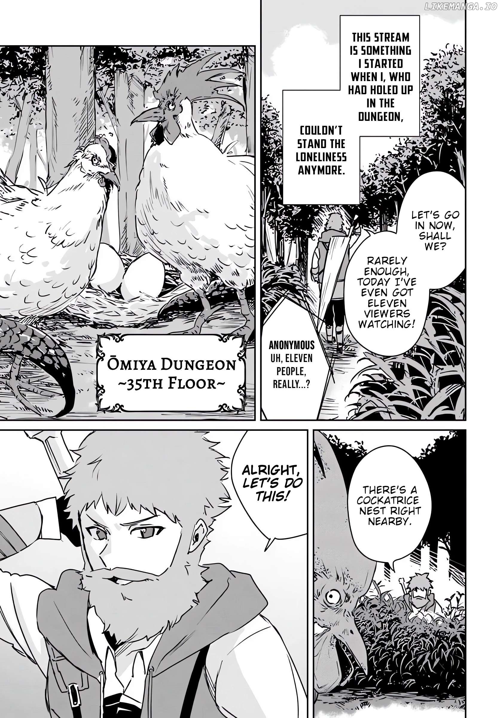 Jūsho futei kyanpā wa danjon de nonbiri to kurashitai ~ Kiken na shinsō monsutā mo ore ni totte wa shokuzai desu ~ Chapter 1 - page 9