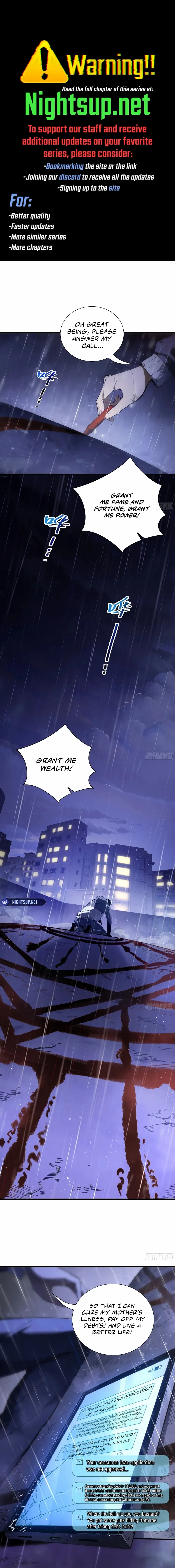 I Owe A Billion Dollars And I am Forced to Become A Worker For An Evil God Chapter 1 - page 1