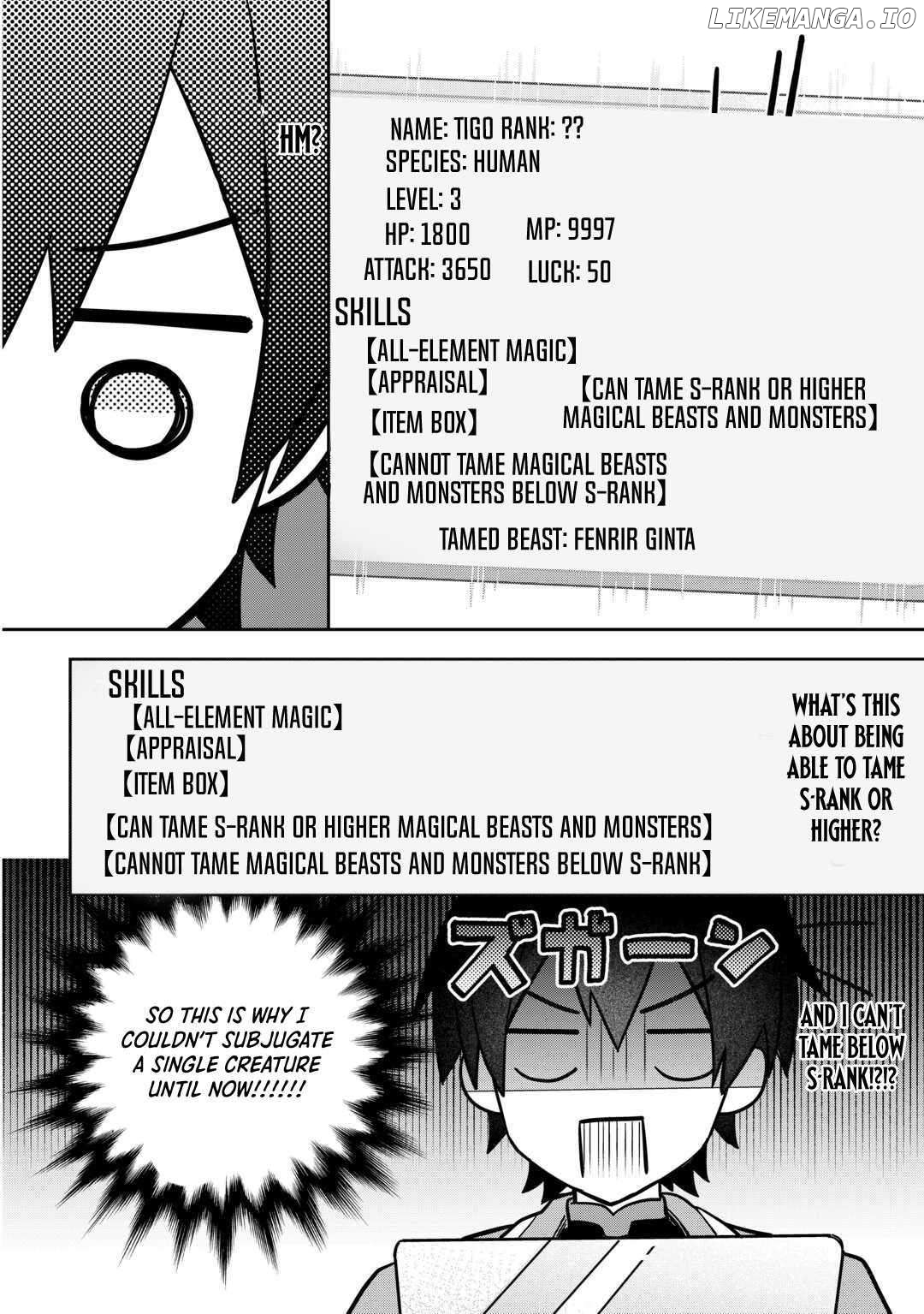 The Kindhearted Low-Rank Tamer Rules With SSS-Rank Sacred Beasts and Fluffy Overpowering Chapter 2 - page 13