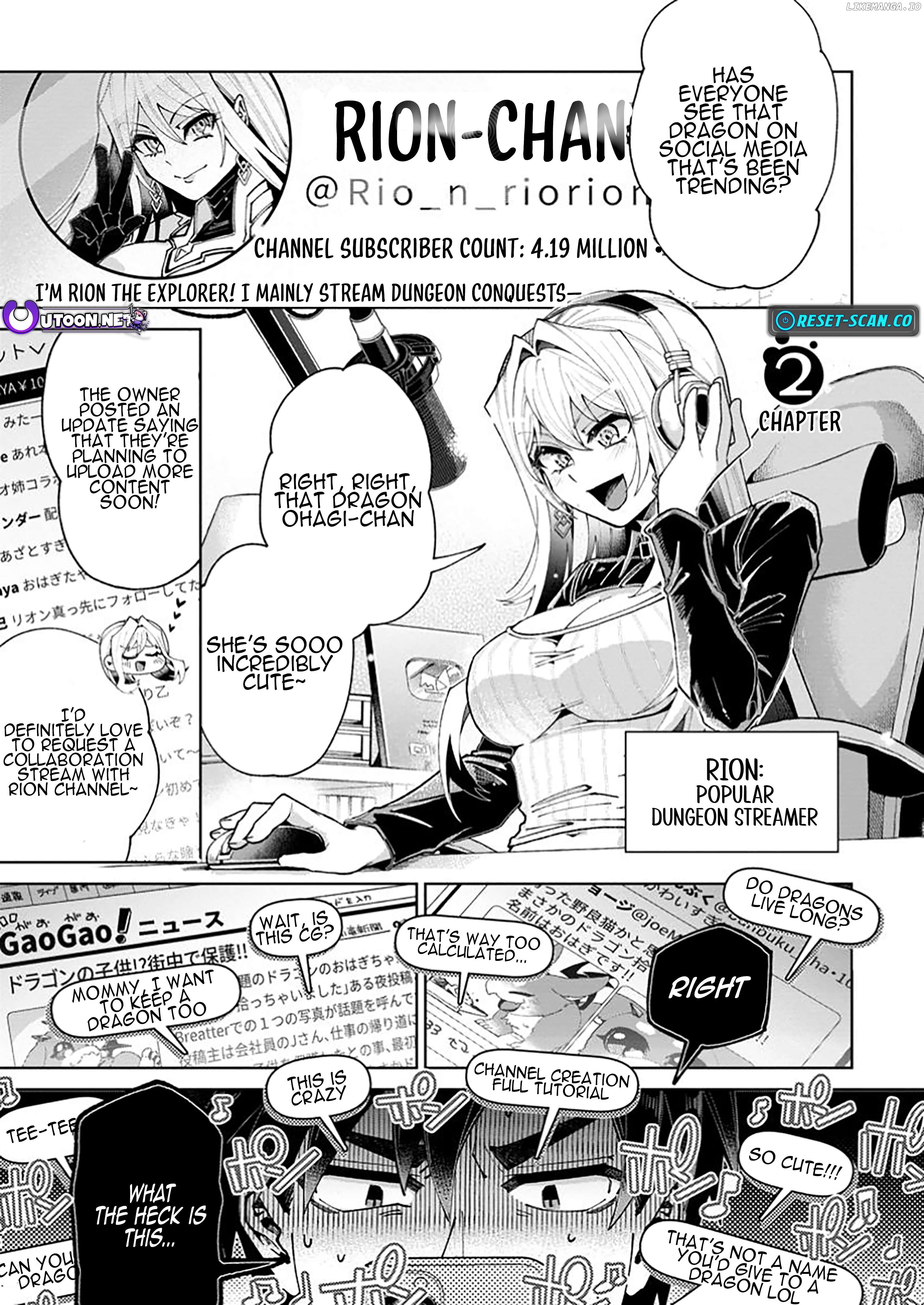 I'm an Overworked Corporate Slave, but After Being Embraced by a Dragon, I Started Streaming My Pet Life With a Tiny Dragon and Monsters on a Farm Chapter 2.1 - page 2