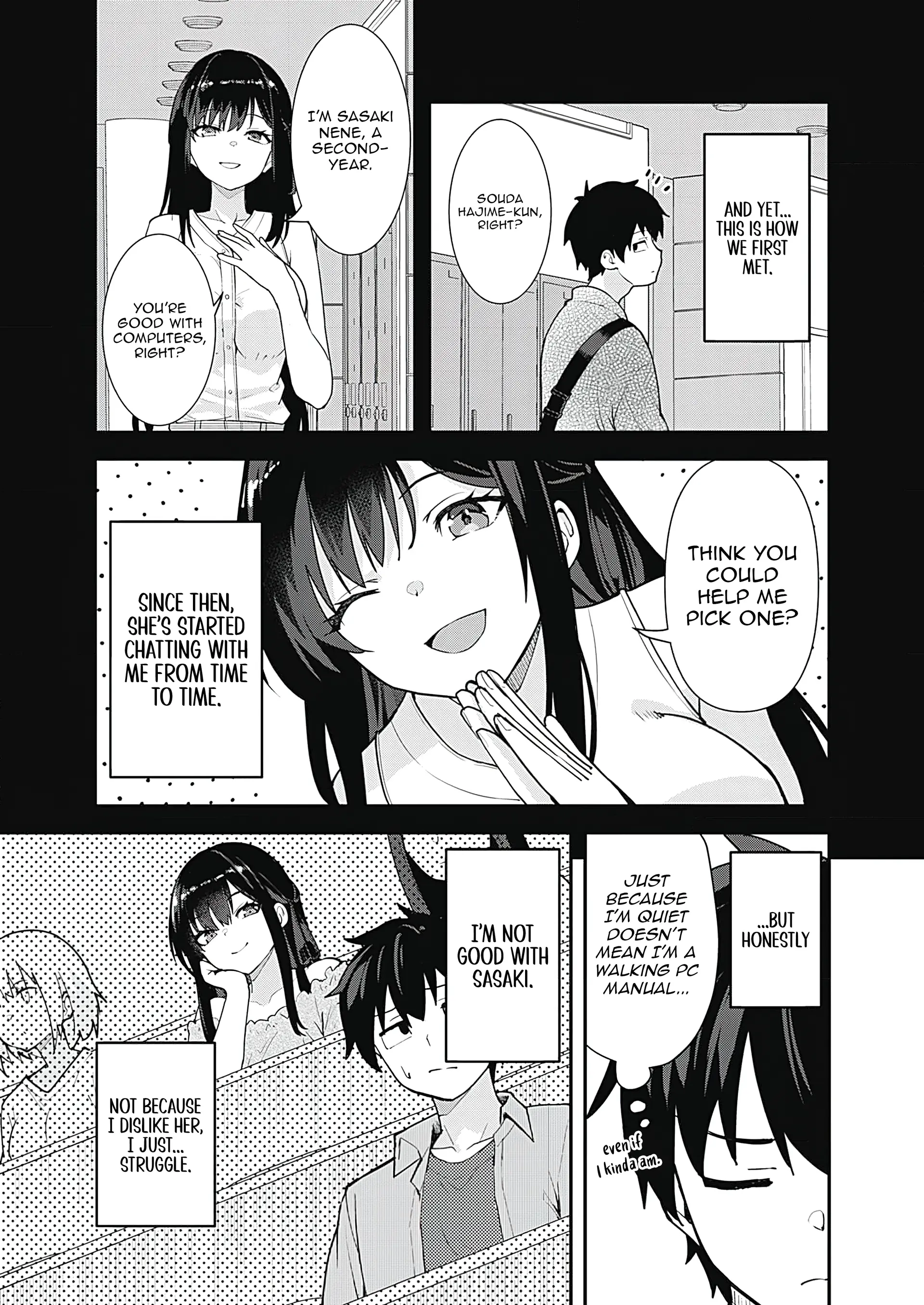 Sasayaki Sasaru Sasaki-san Chapter 1 - page 12