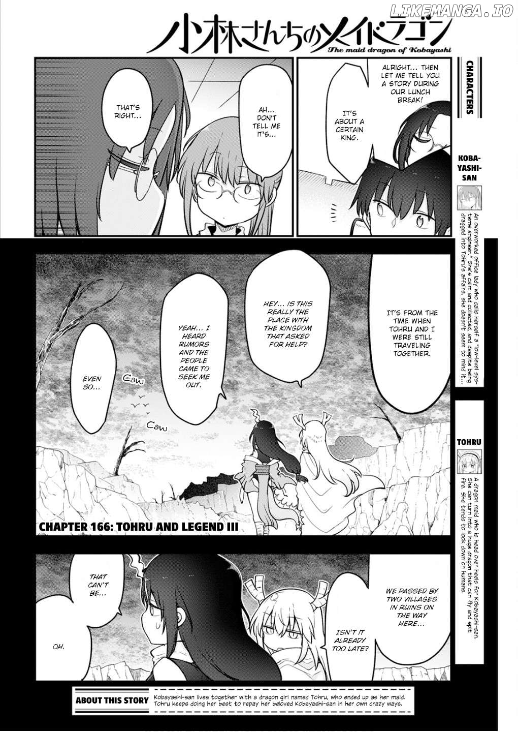 Kobayashi-San Chi No Maid Dragon Chapter 166 - page 2