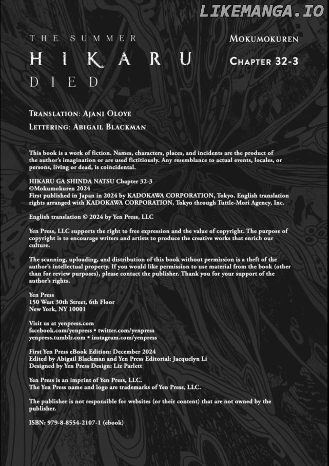 The Summer Hikaru Died Chapter 32.3 - page 12