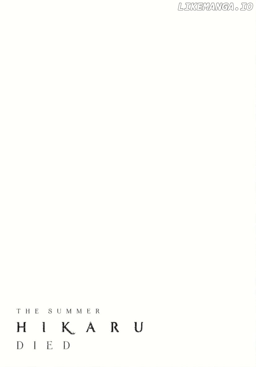 The Summer Hikaru Died Chapter 37.3 - page 1