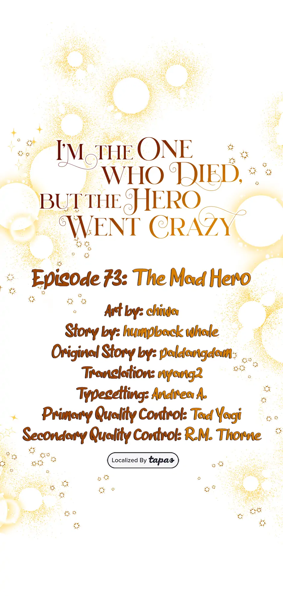 I'm the One Who Died, but the Hero Went Crazy Chapter 73 - page 1