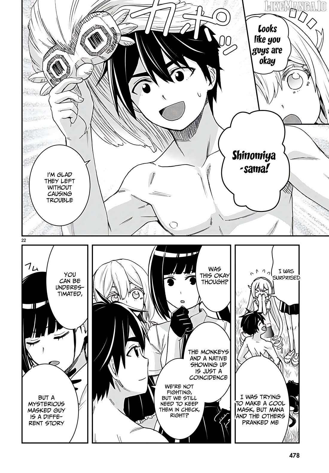 Isekai Yurutto Survival Seikatsu: Gakkou no Minna to Isekai no Mujintou ni Tenishitakedo Ore Dake Rakushou desu Chapter 34 - page 22