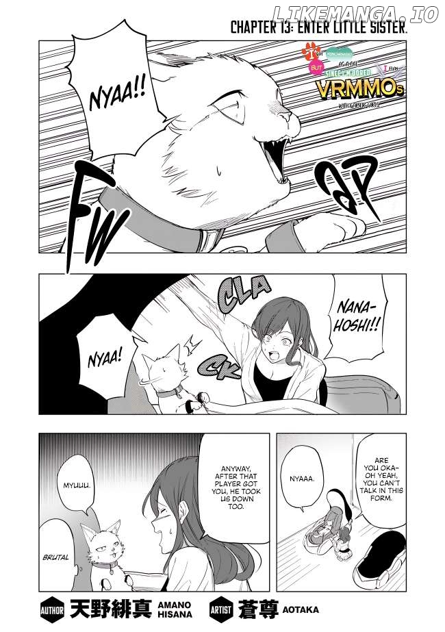 Neko Ni Tenseishita Kedo Hima Nano De Gamer Joshi To Issho Ni Vrmmo Wo Suru Chapter 13 - page 2