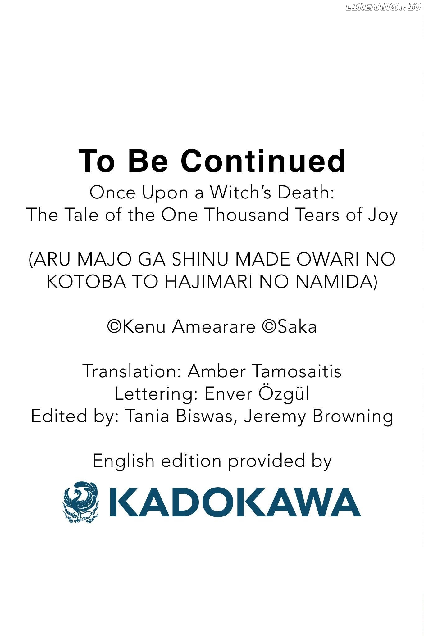 Once Upon a Witch's Death: The Tale of the One Thousand Tears of Joy Chapter 22 - page 40