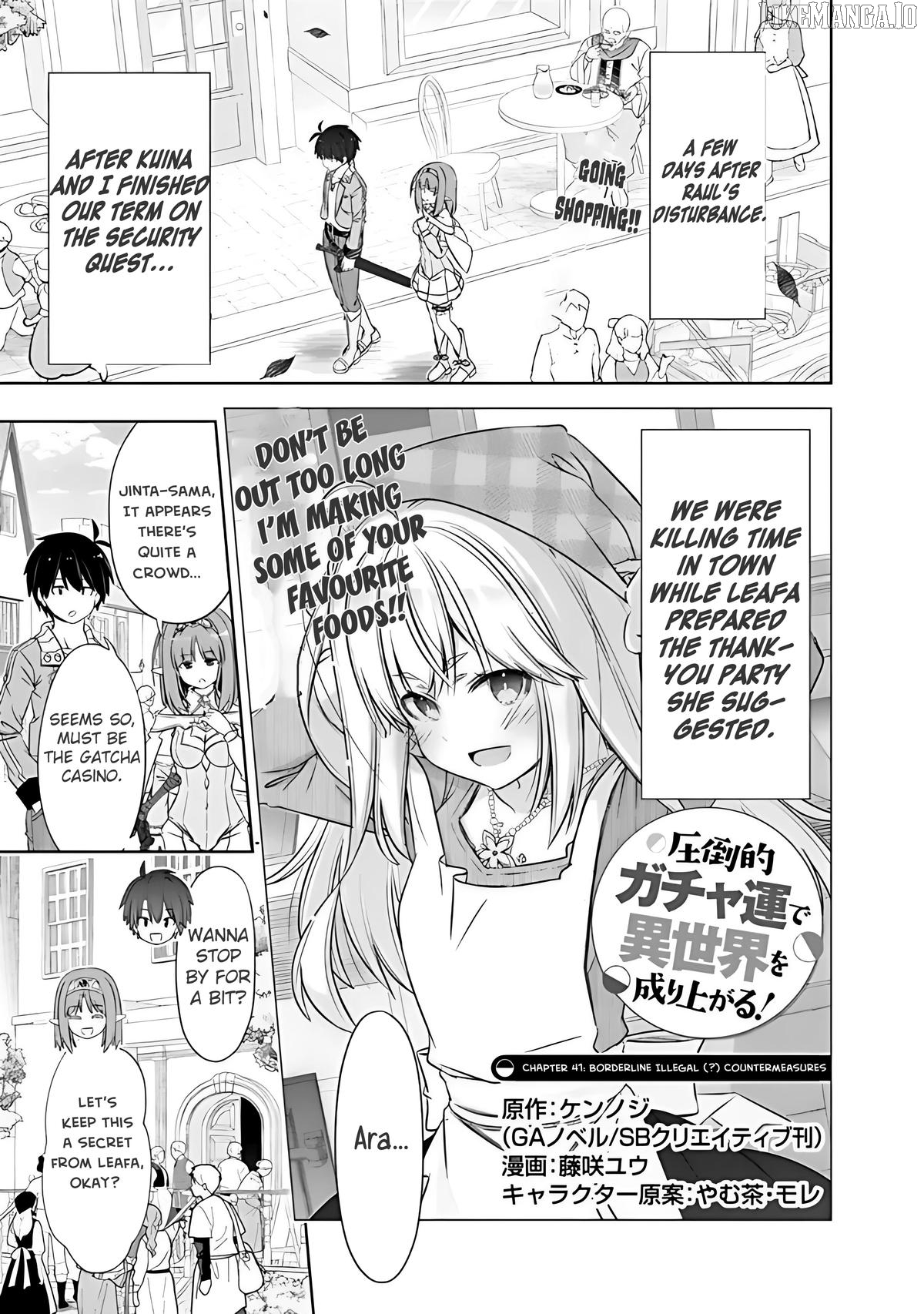 Attouteki Gacha Un De Isekai O Nariagaru! Chapter 41 - page 1