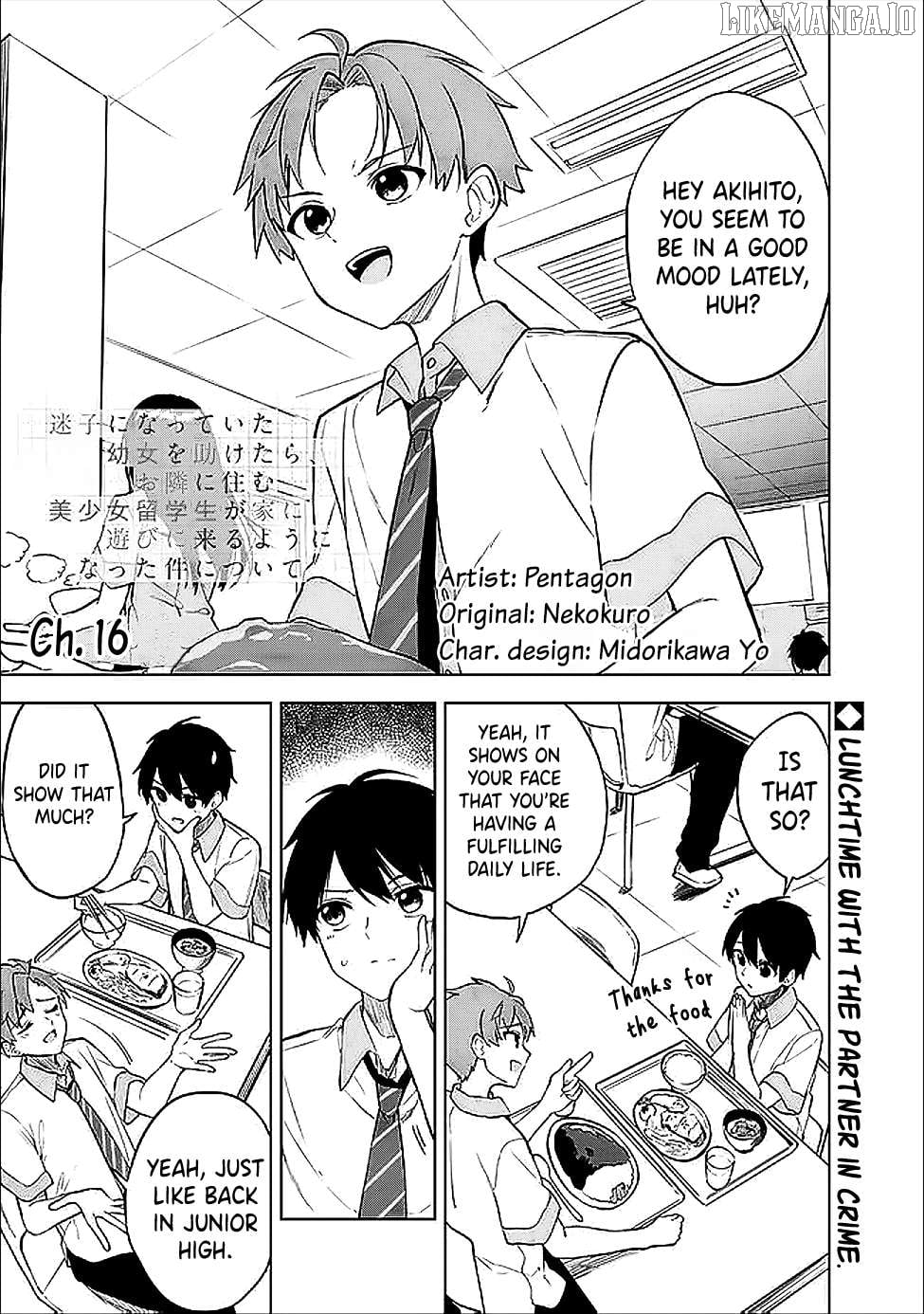 Maigo ni Natteita Youjo wo Tasuketara, Otonari ni Sumu Bishoujo Ryuugakusei ga Ie ni Asobi ni Kuru You ni Natta Ken Nitsuite Chapter 16 - page 2