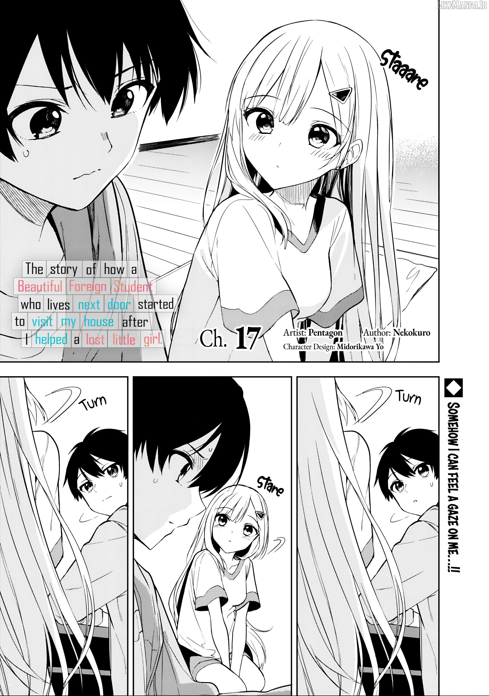 Maigo ni Natteita Youjo wo Tasuketara, Otonari ni Sumu Bishoujo Ryuugakusei ga Ie ni Asobi ni Kuru You ni Natta Ken Nitsuite Chapter 17 - page 1