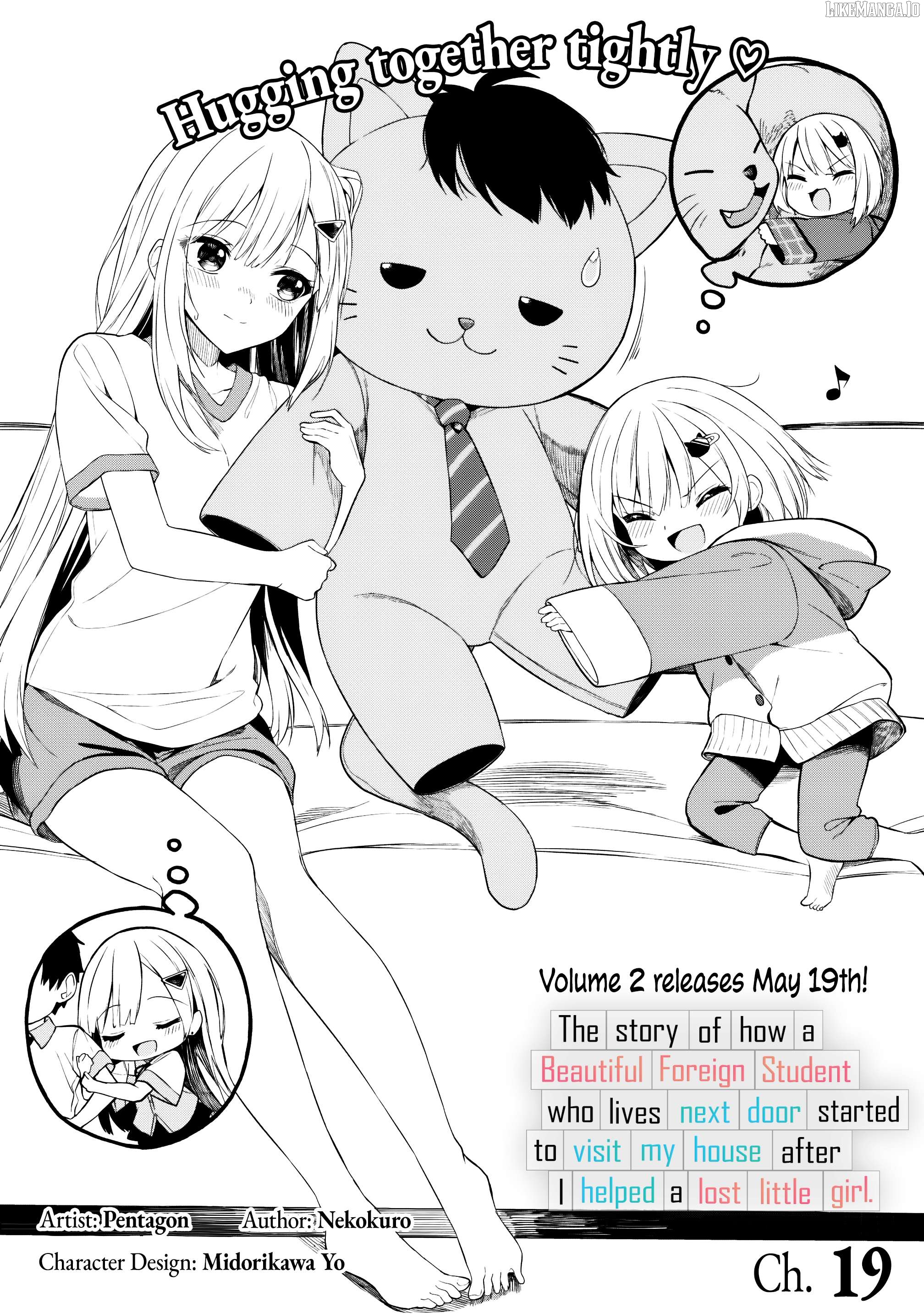 Maigo ni Natteita Youjo wo Tasuketara, Otonari ni Sumu Bishoujo Ryuugakusei ga Ie ni Asobi ni Kuru You ni Natta Ken Nitsuite Chapter 19 - page 1