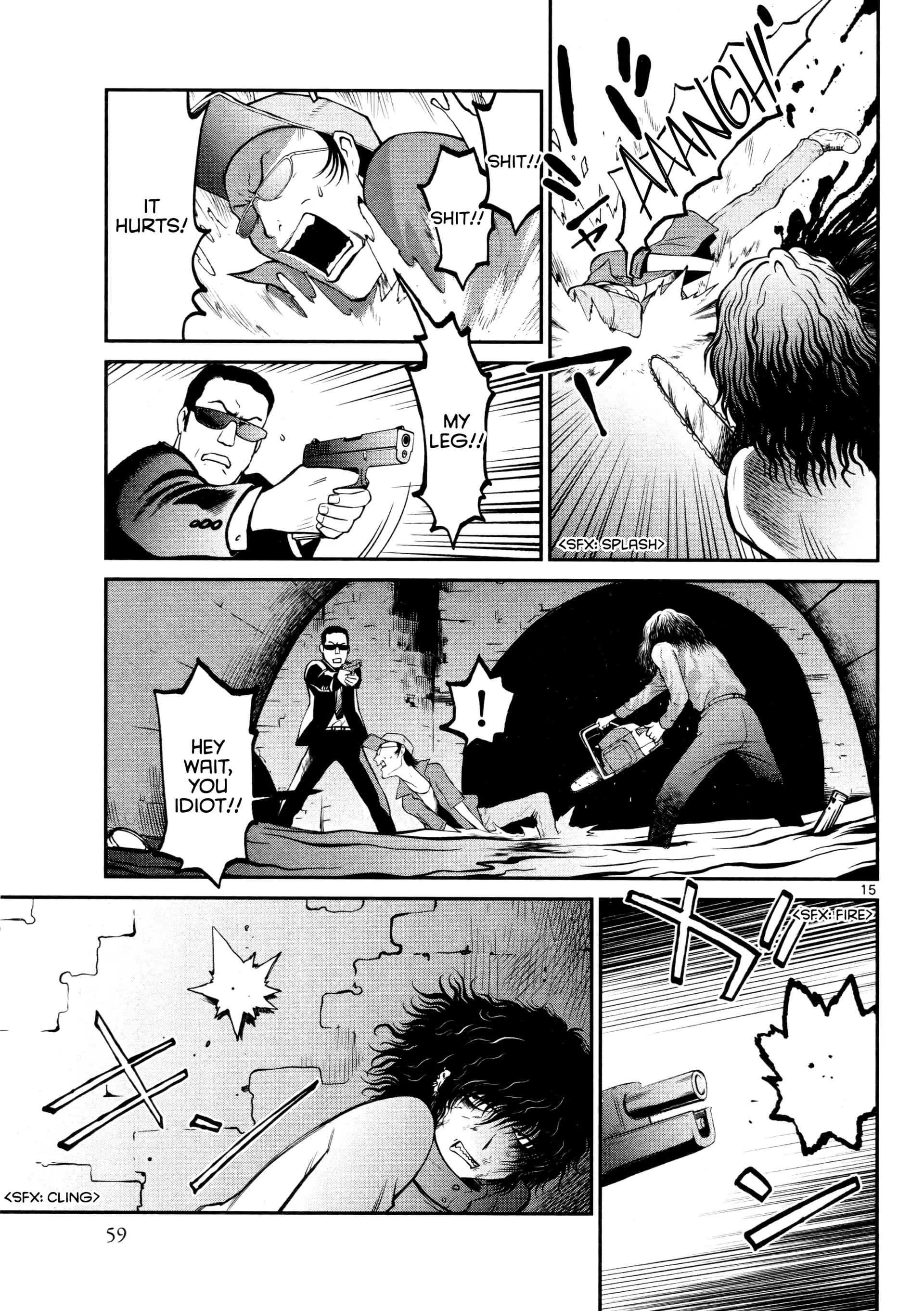 Black Lagoon: Sawyer the Cleaner - Dismemberment! Gore Gore Girl Chapter 31 - page 15