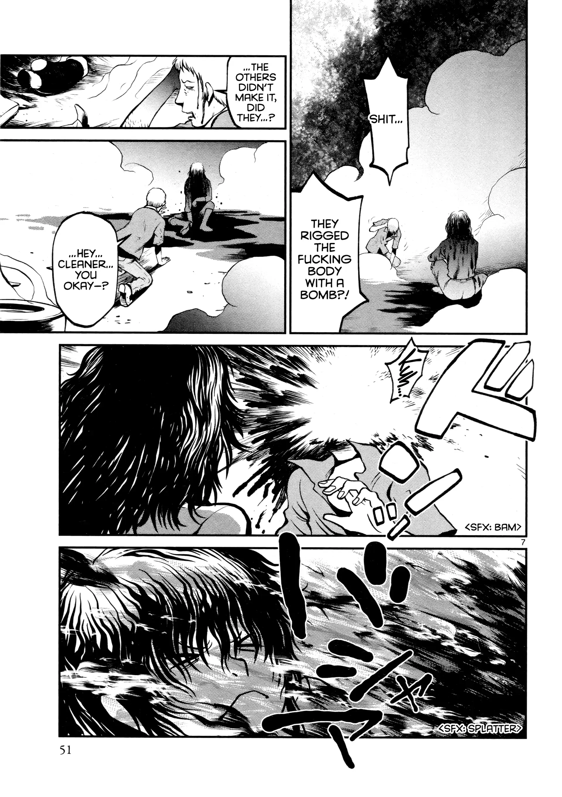 Black Lagoon: Sawyer the Cleaner - Dismemberment! Gore Gore Girl Chapter 31 - page 7
