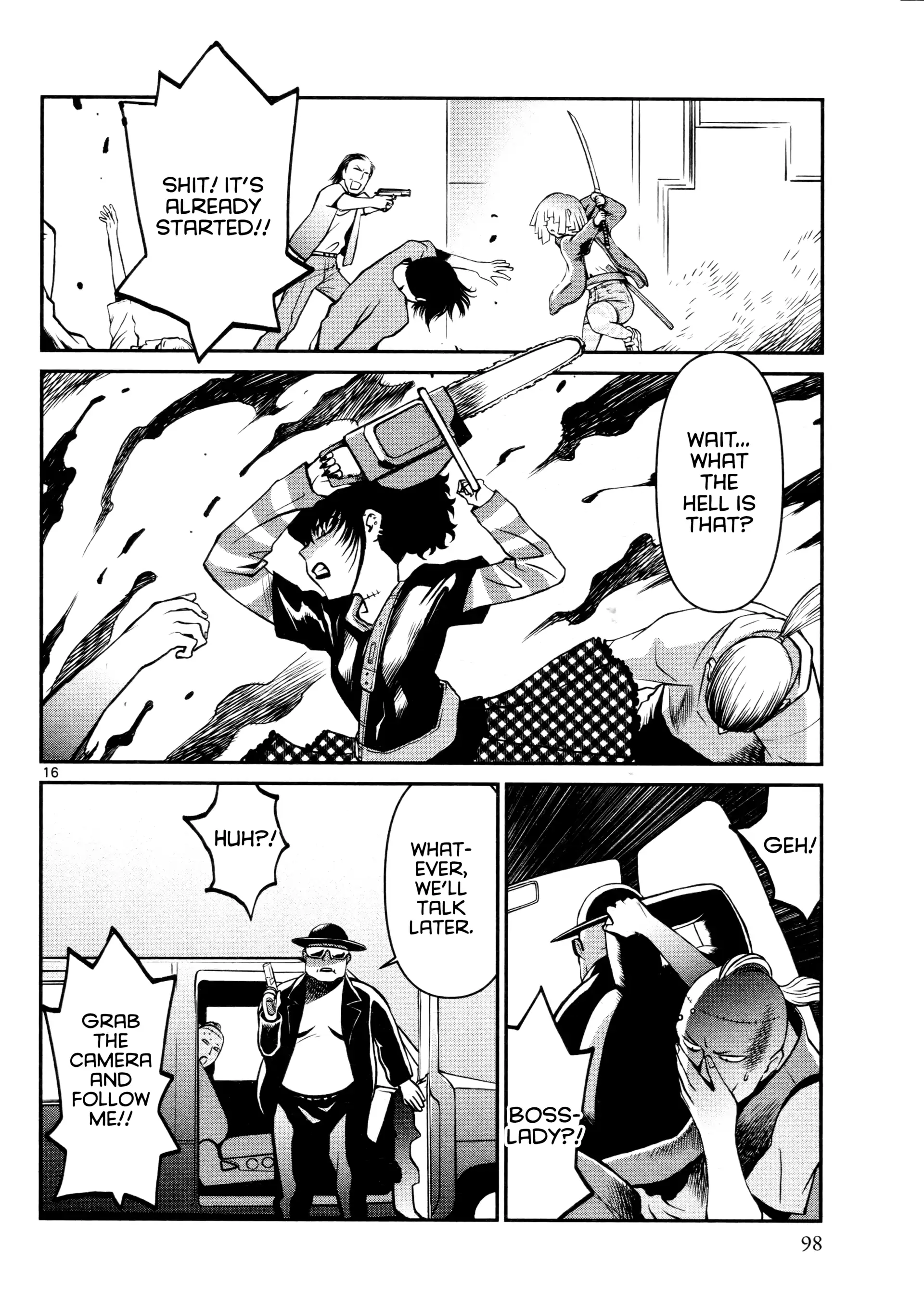 Black Lagoon: Sawyer the Cleaner - Dismemberment! Gore Gore Girl Chapter 33 - page 16