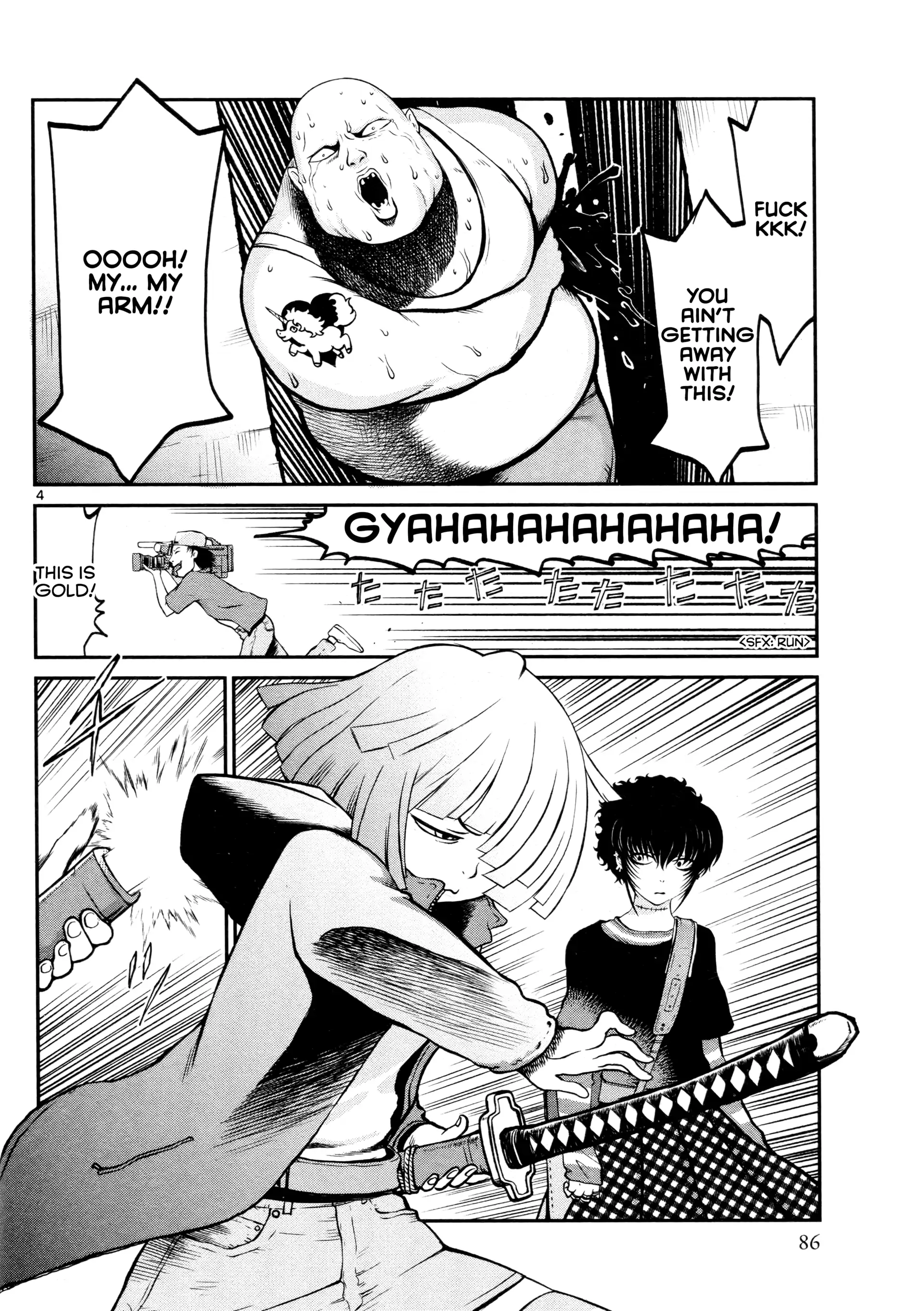 Black Lagoon: Sawyer the Cleaner - Dismemberment! Gore Gore Girl Chapter 33 - page 4