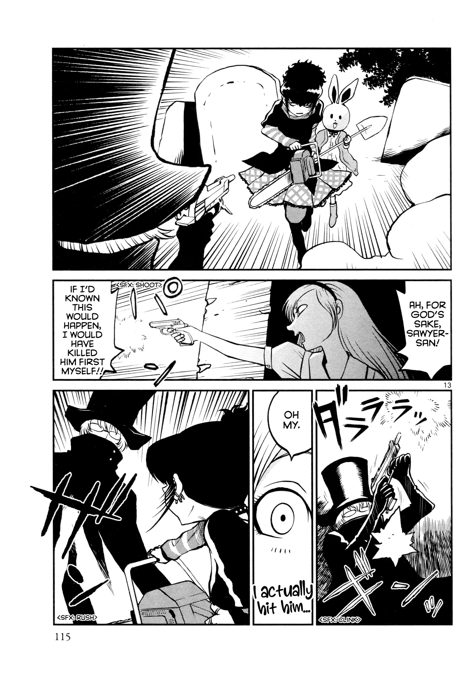 Black Lagoon: Sawyer the Cleaner - Dismemberment! Gore Gore Girl Chapter 34 - page 13