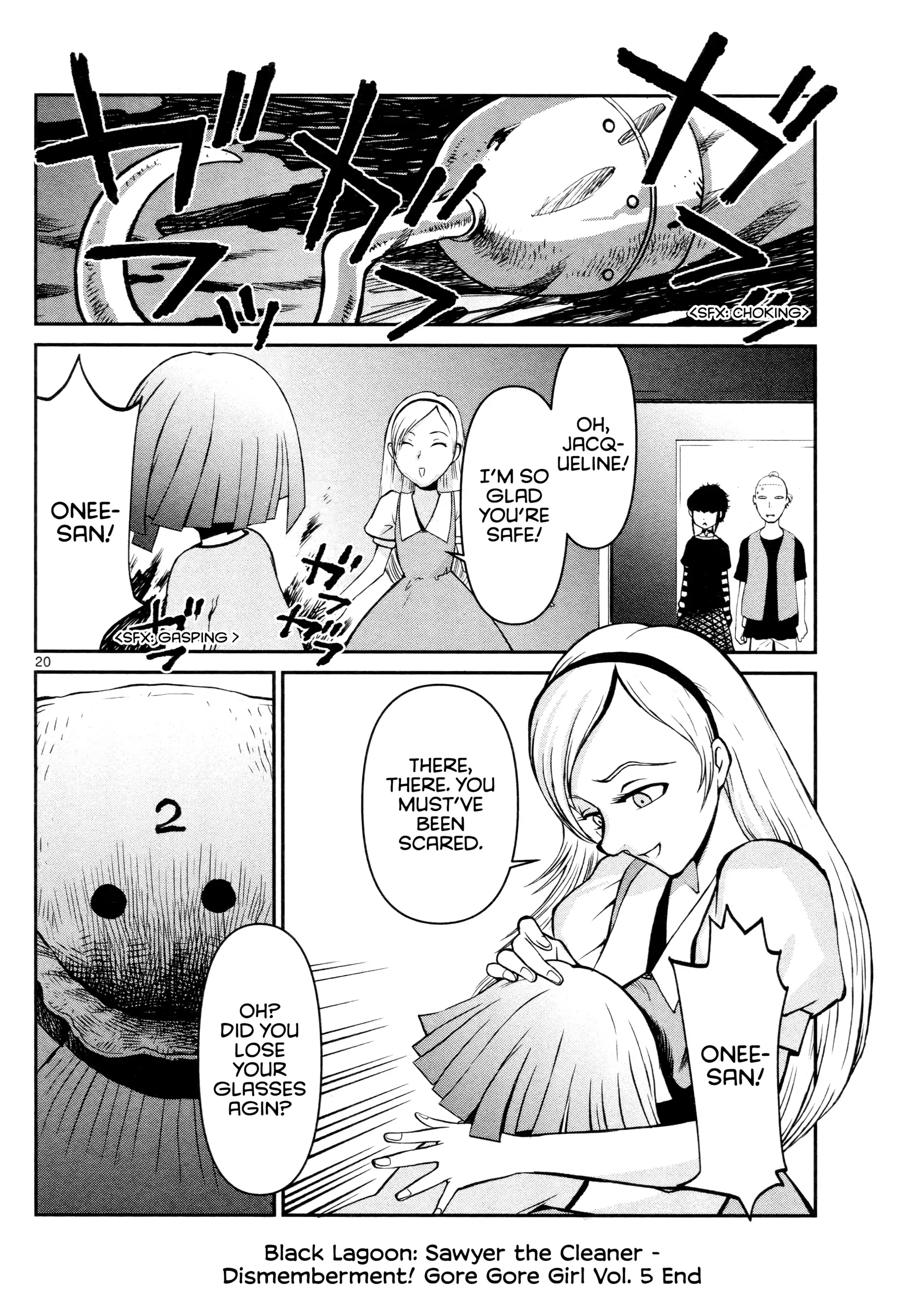Black Lagoon: Sawyer the Cleaner - Dismemberment! Gore Gore Girl Chapter 35 - page 20