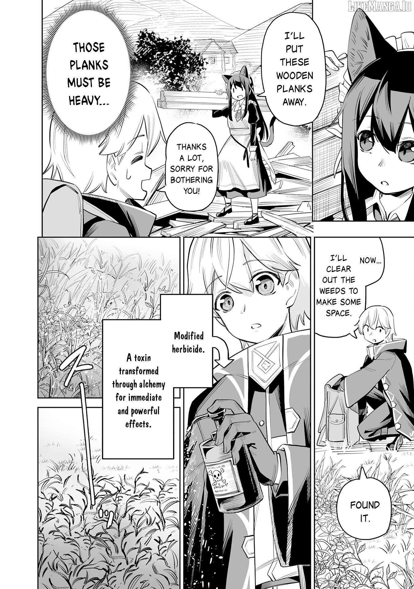 Kaikosareta Kyuutei Renkinjutsushi wa Henkyou de Dai Nouen wo Tsukuriageru - Sokoku wo Oidasareta kedo, Saikyou Ryouchi de Slow Life wo Ouka suru Chapter 2 - page 9