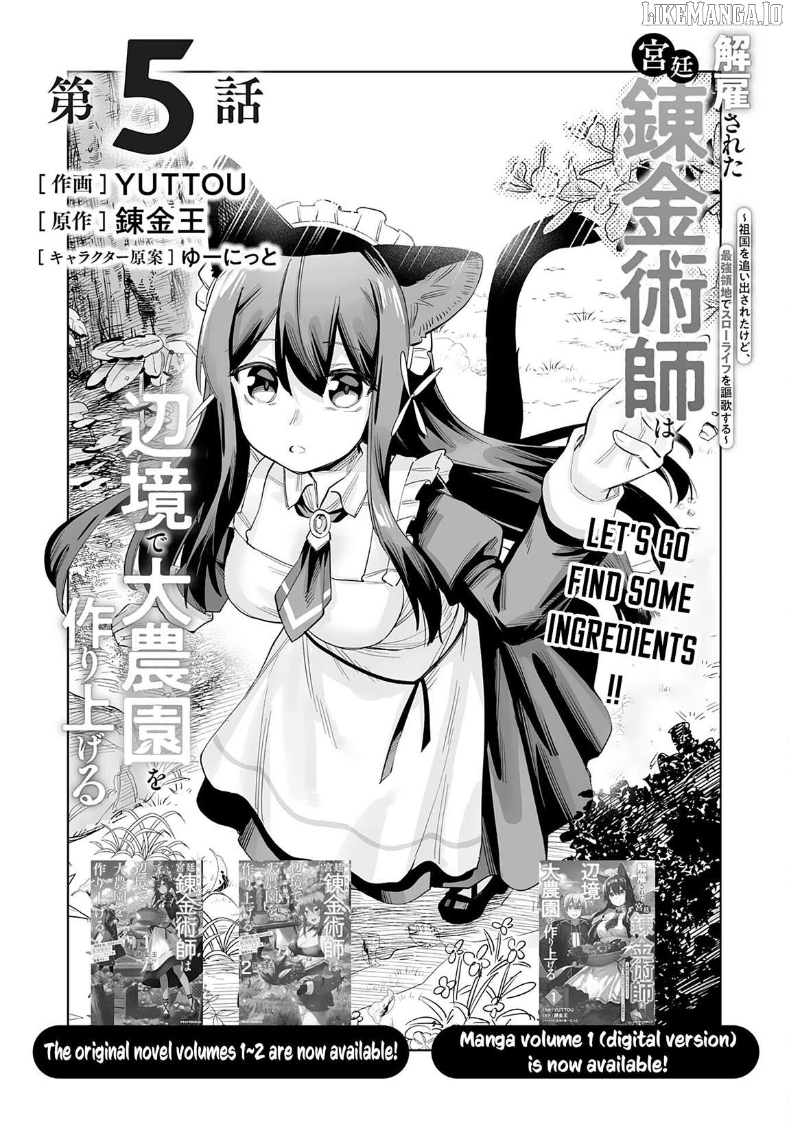 Kaikosareta Kyuutei Renkinjutsushi wa Henkyou de Dai Nouen wo Tsukuriageru - Sokoku wo Oidasareta kedo, Saikyou Ryouchi de Slow Life wo Ouka suru Chapter 5 - page 2