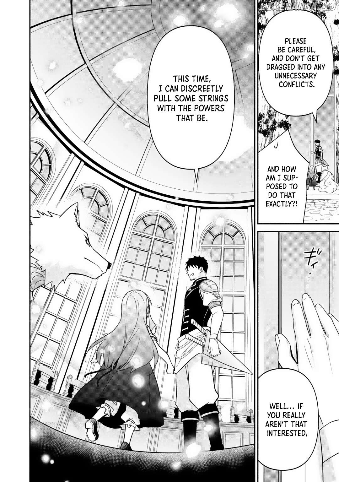 Tensei Youjo. Kamikemono to Ouji to, Saikyou no Ojisan Youhei-dan no Naka de Ikiru. Chapter 23 - page 21