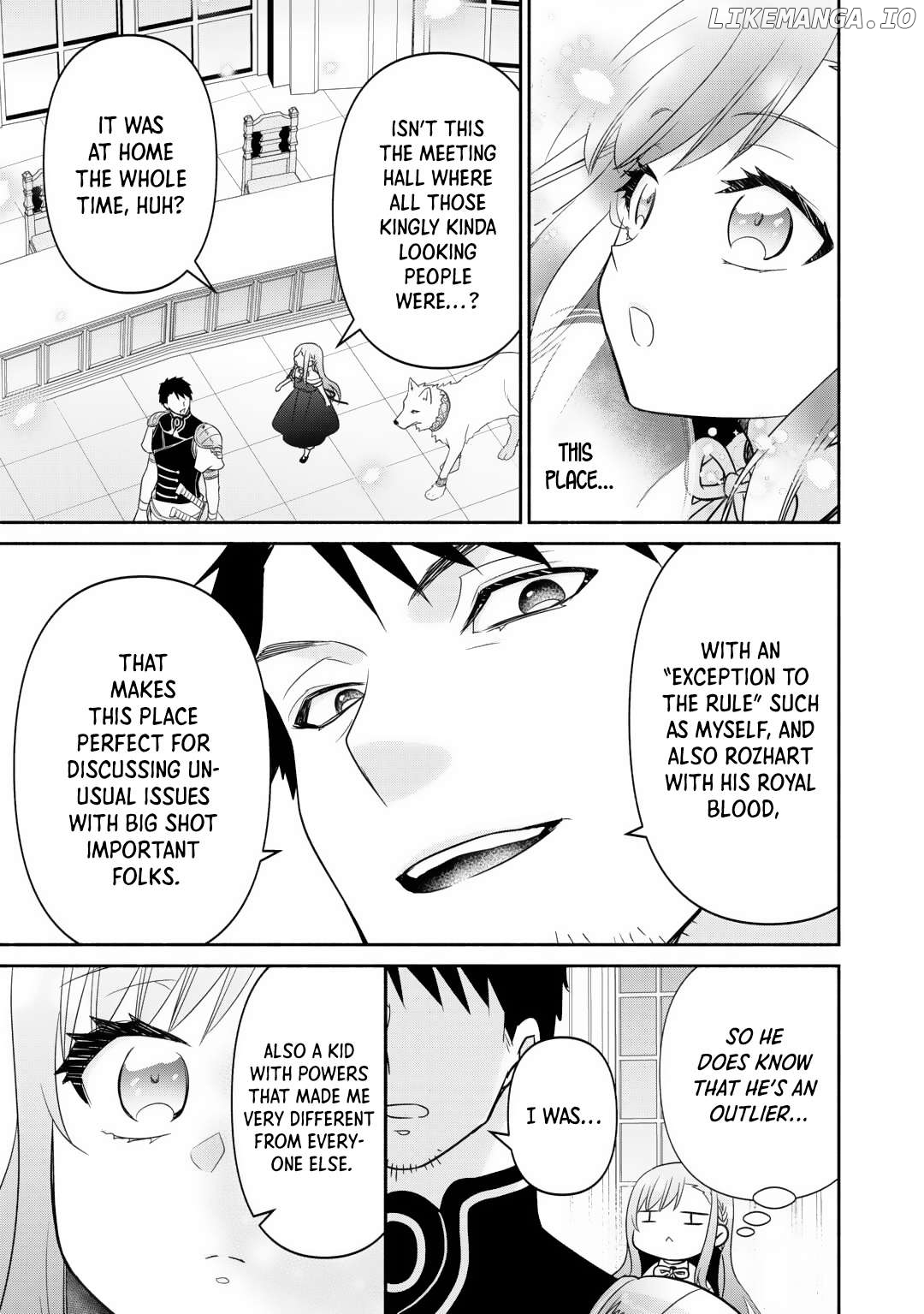 Tensei Youjo. Kamikemono to Ouji to, Saikyou no Ojisan Youhei-dan no Naka de Ikiru. Chapter 23 - page 22