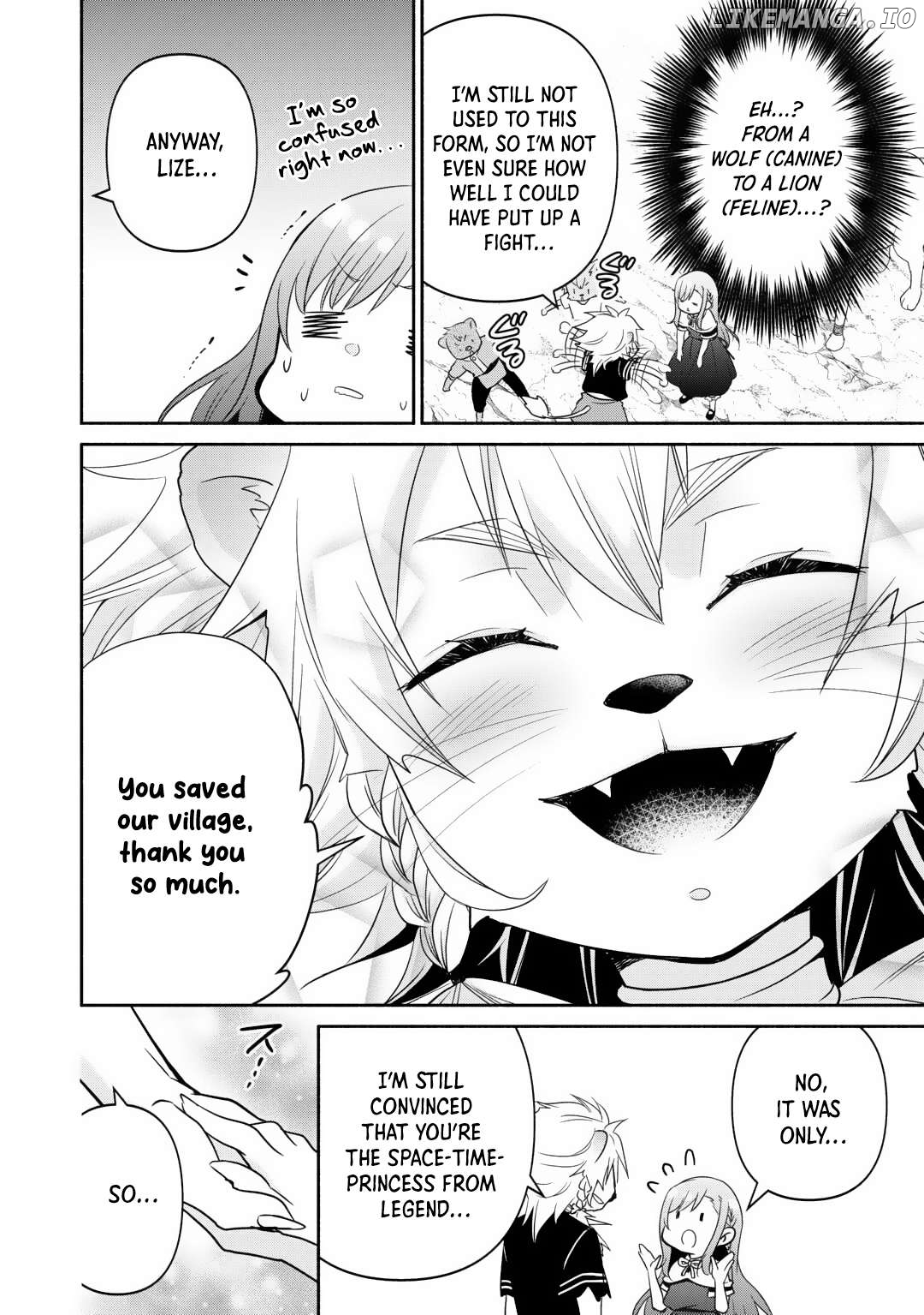 Tensei Youjo. Kamikemono to Ouji to, Saikyou no Ojisan Youhei-dan no Naka de Ikiru. Chapter 23 - page 7
