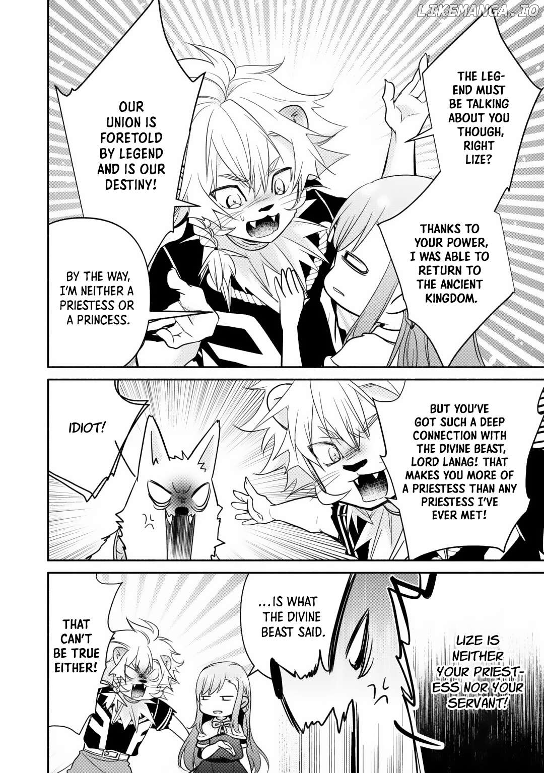 Tensei Youjo. Kamikemono to Ouji to, Saikyou no Ojisan Youhei-dan no Naka de Ikiru. Chapter 23 - page 9