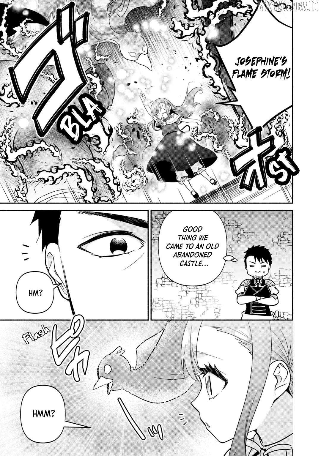 Tensei Youjo. Kamikemono to Ouji to, Saikyou no Ojisan Youhei-dan no Naka de Ikiru. Chapter 24 - page 11