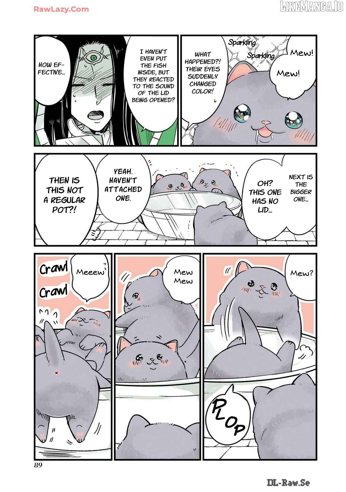 A story about a cat reincarnated in a different world where there are no cats. Chapter 20 - page 3
