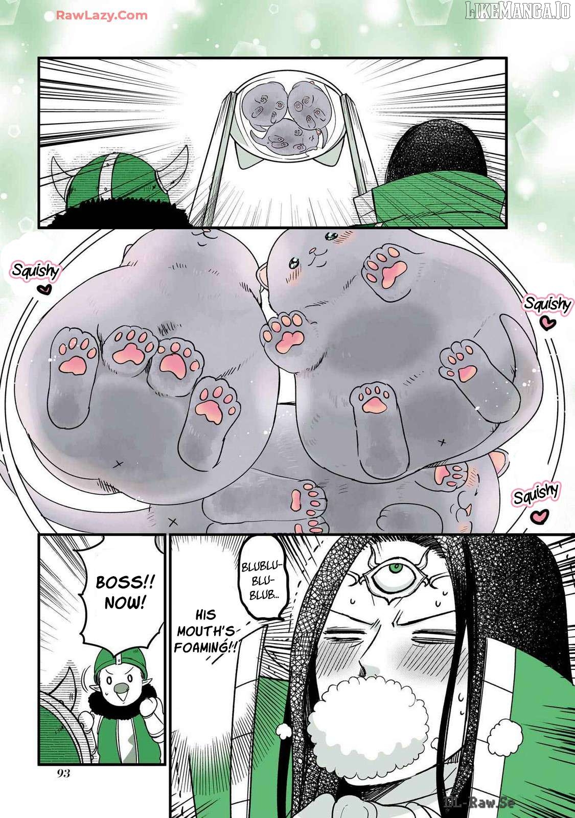A story about a cat reincarnated in a different world where there are no cats. Chapter 21 - page 3