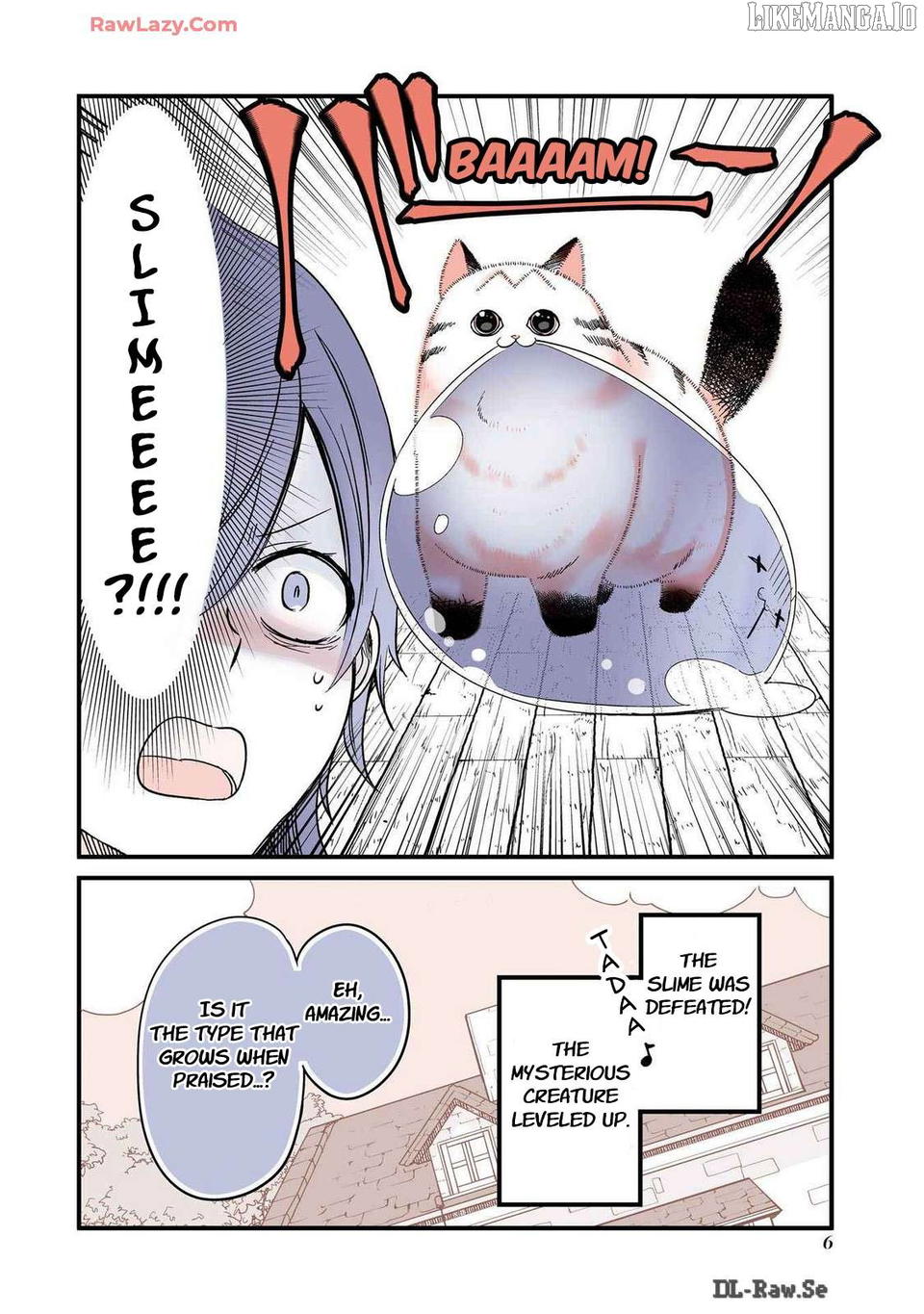 A story about a cat reincarnated in a different world where there are no cats. Chapter 24 - page 4