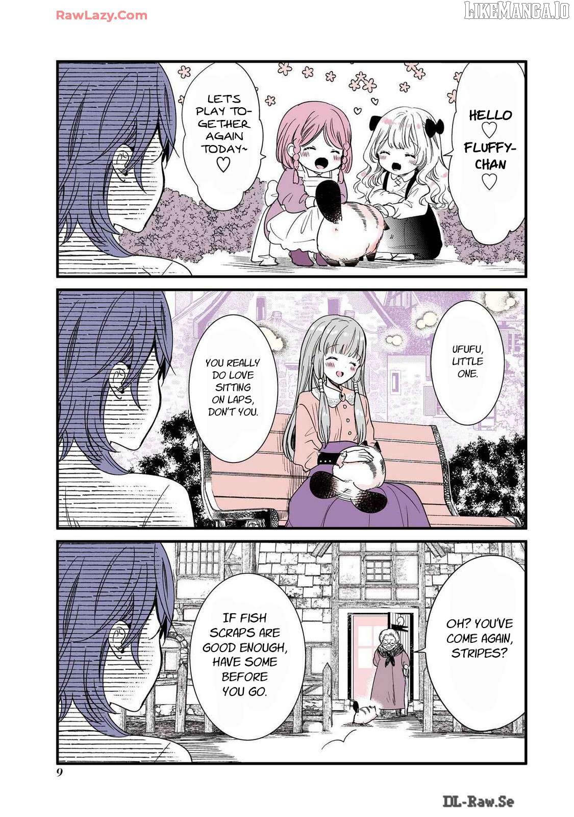 A story about a cat reincarnated in a different world where there are no cats. Chapter 25 - page 3