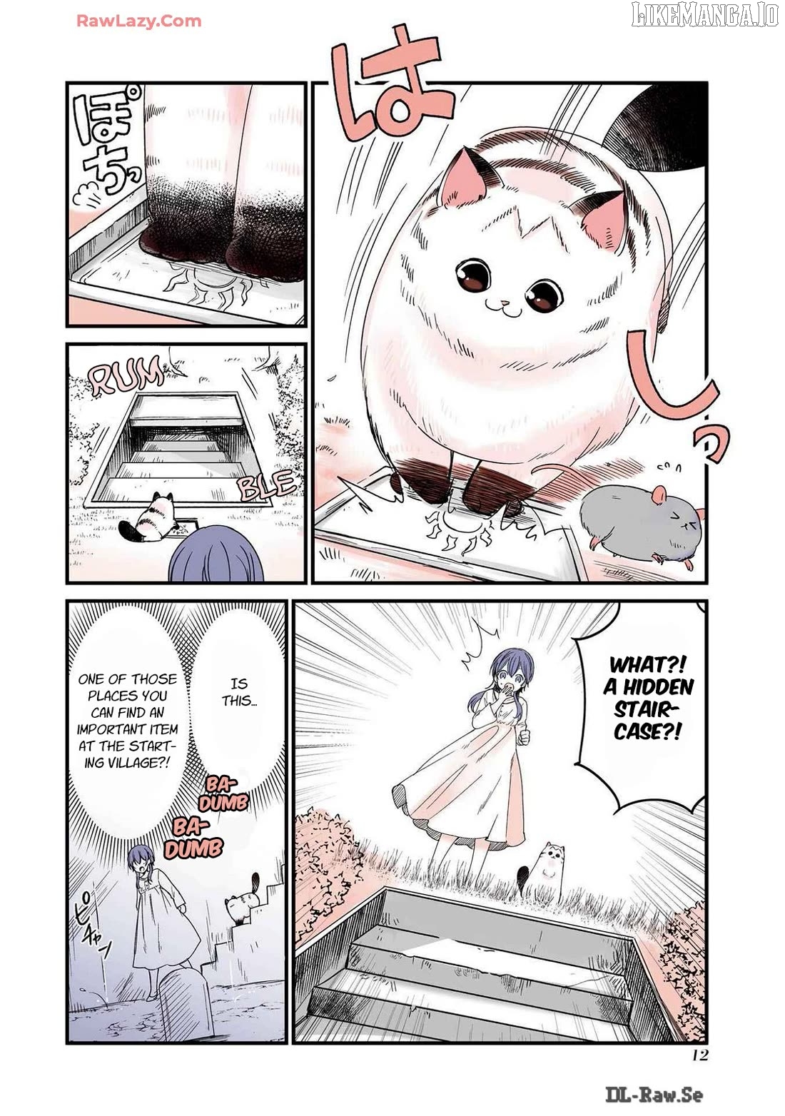 A story about a cat reincarnated in a different world where there are no cats. Chapter 26 - page 2
