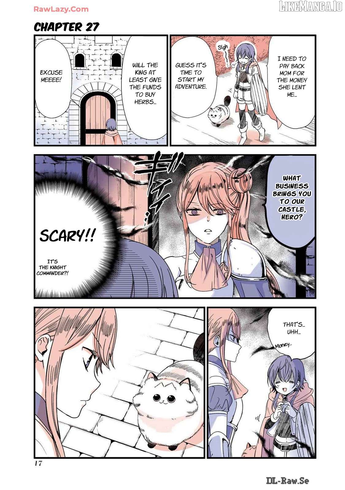 A story about a cat reincarnated in a different world where there are no cats. Chapter 27 - page 1