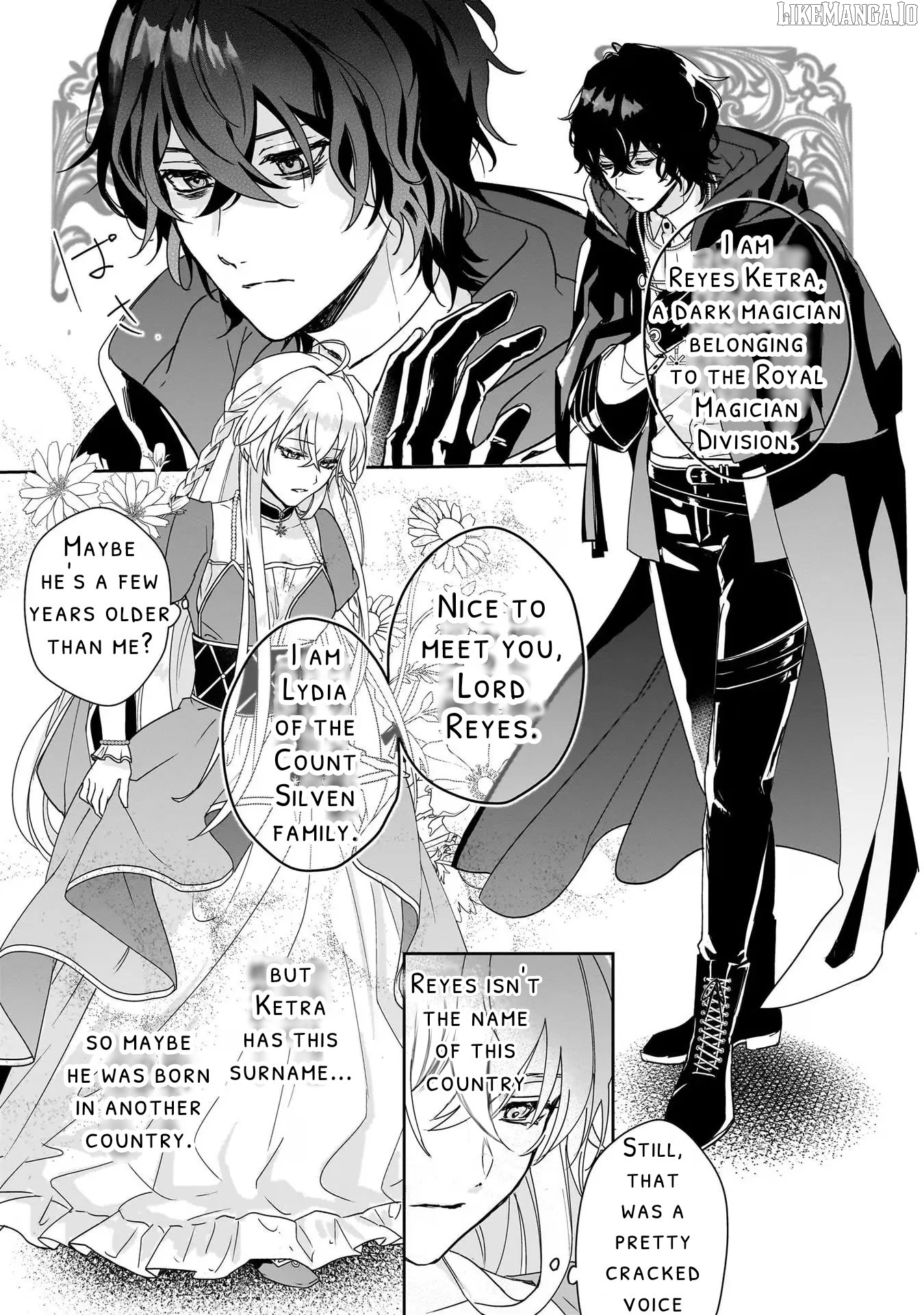 My fiance is a dark magician who is said to be gloomy and brooding. I like him. Chapter 1.3 - page 5