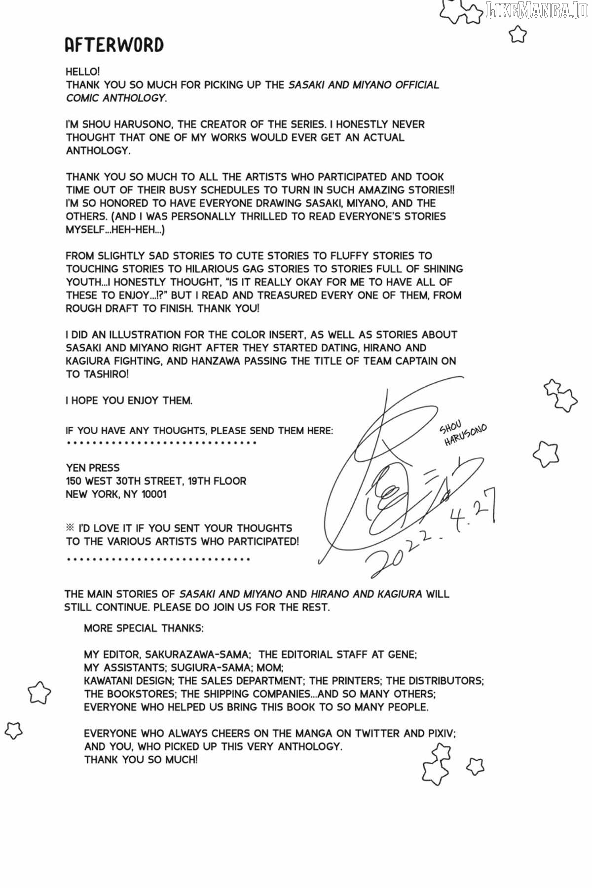 Sasaki and Miyano: Official Anthology Chapter 17 - page 9