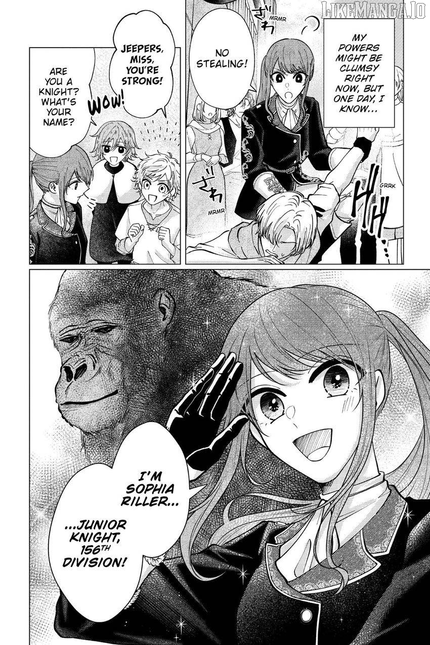 The young lady, who was blessed by the Gorilla God, is adored in the Royal Knight Order. Chapter 18 - page 33