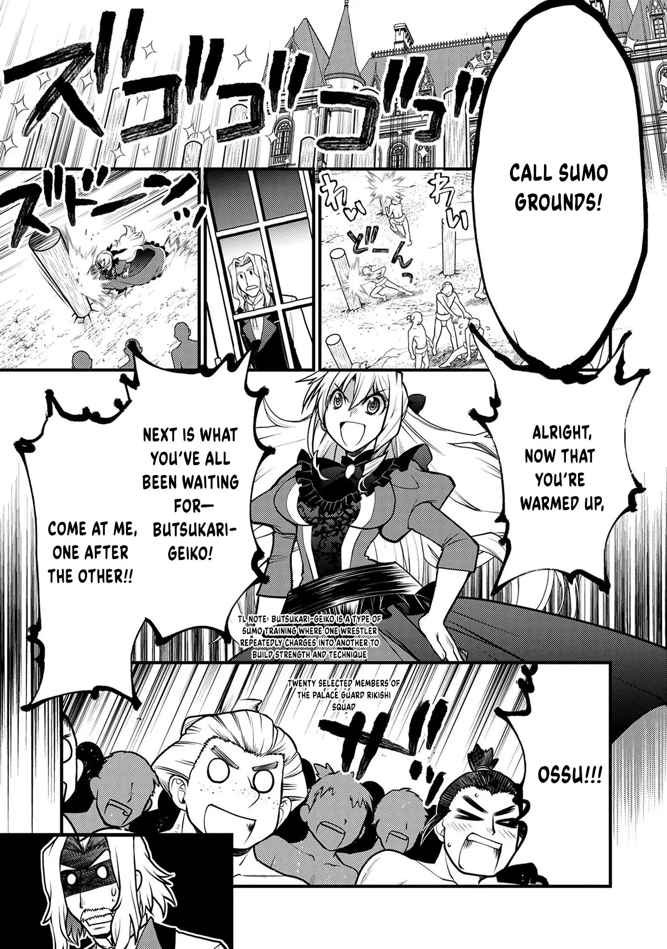 Oozumou Reijou ~Seijo ni Hirateuchi wo Kuratta Shunkan Sumou Budatta Zense wo Omoidashita Akuyaku Reijou no Watashi wa sute Neko Ouji ni Chanko wo Furumaitai Haadosukoidosukoi~ Chapter 9 - page 14