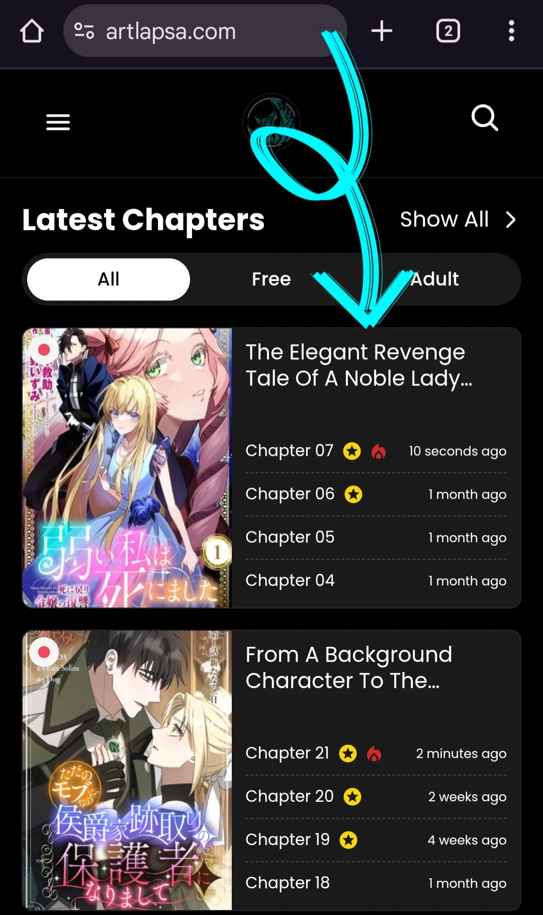 Revenge of the Fallen Aristocrat Chapter 3 - page 1